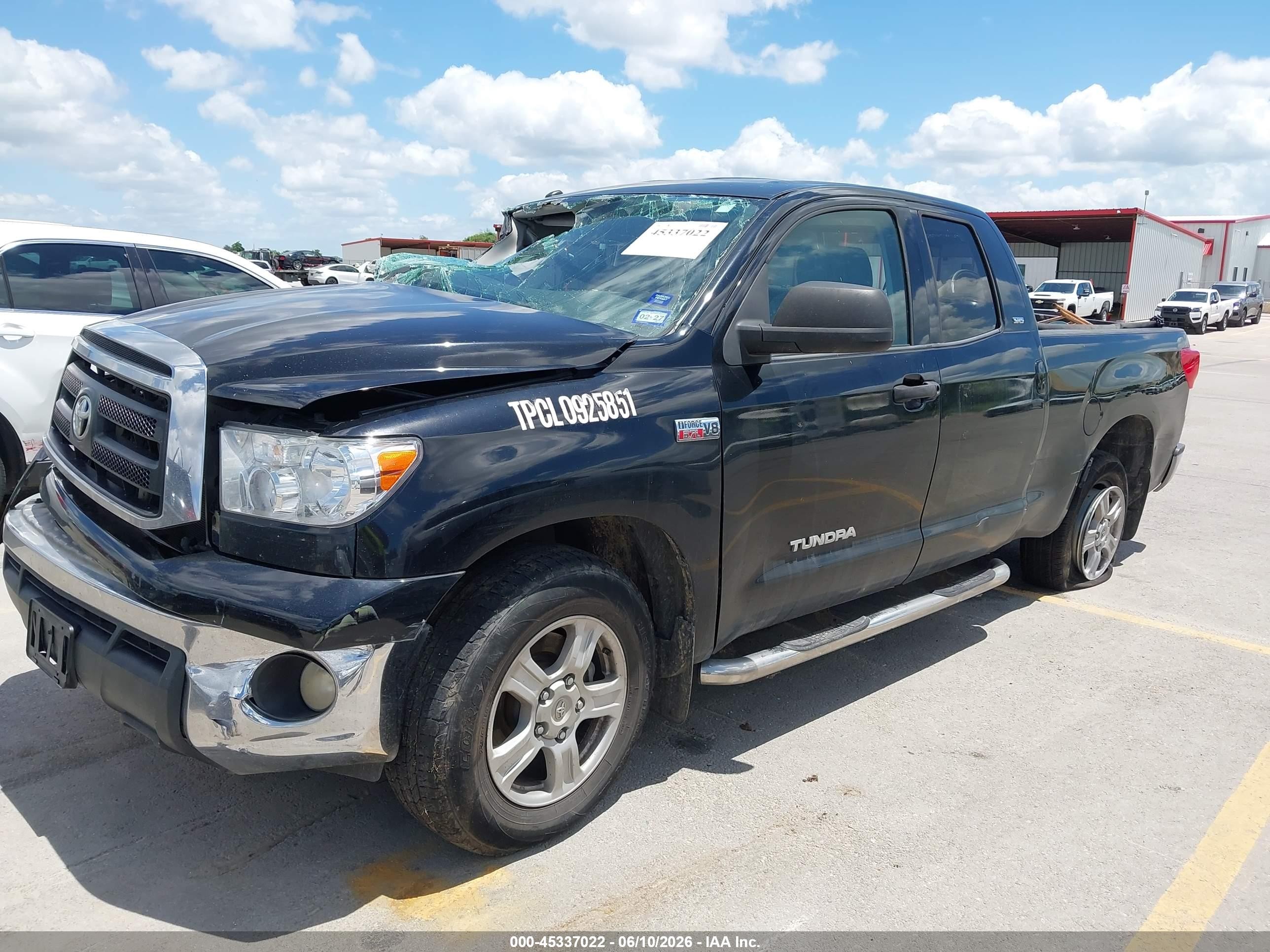 2010 Toyota Tundra Grade 5.7l V8 Black vin: 5TFUW5F12AX145806