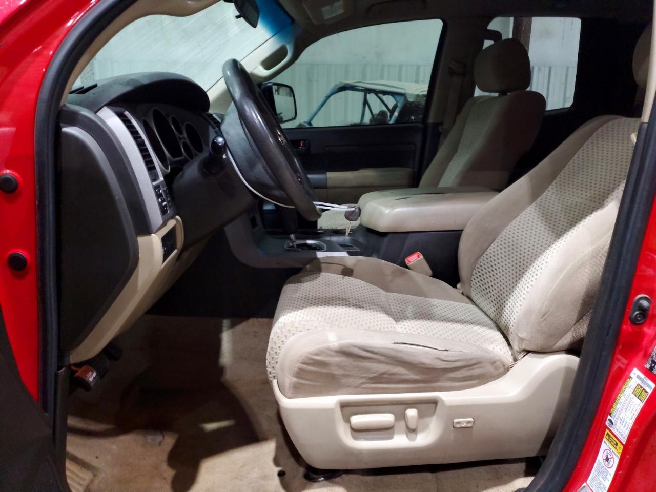 2010 Toyota Tundra Double Cab Sr5 Red vin: 5TFUW5F13AX131428