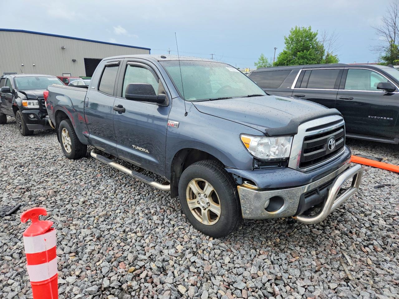 2010 Toyota Tundra Double Cab Sr5 Silver vin: 5TFUW5F13AX133308