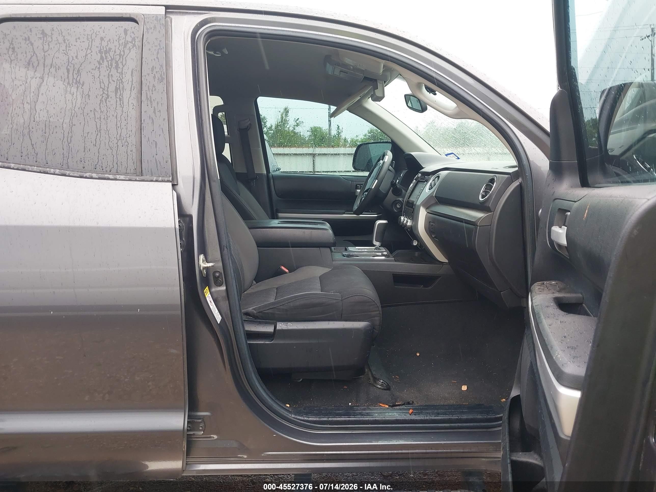 2014 Toyota Tundra Sr5 5.7l V8 Gray vin: 5TFUW5F13EX389499