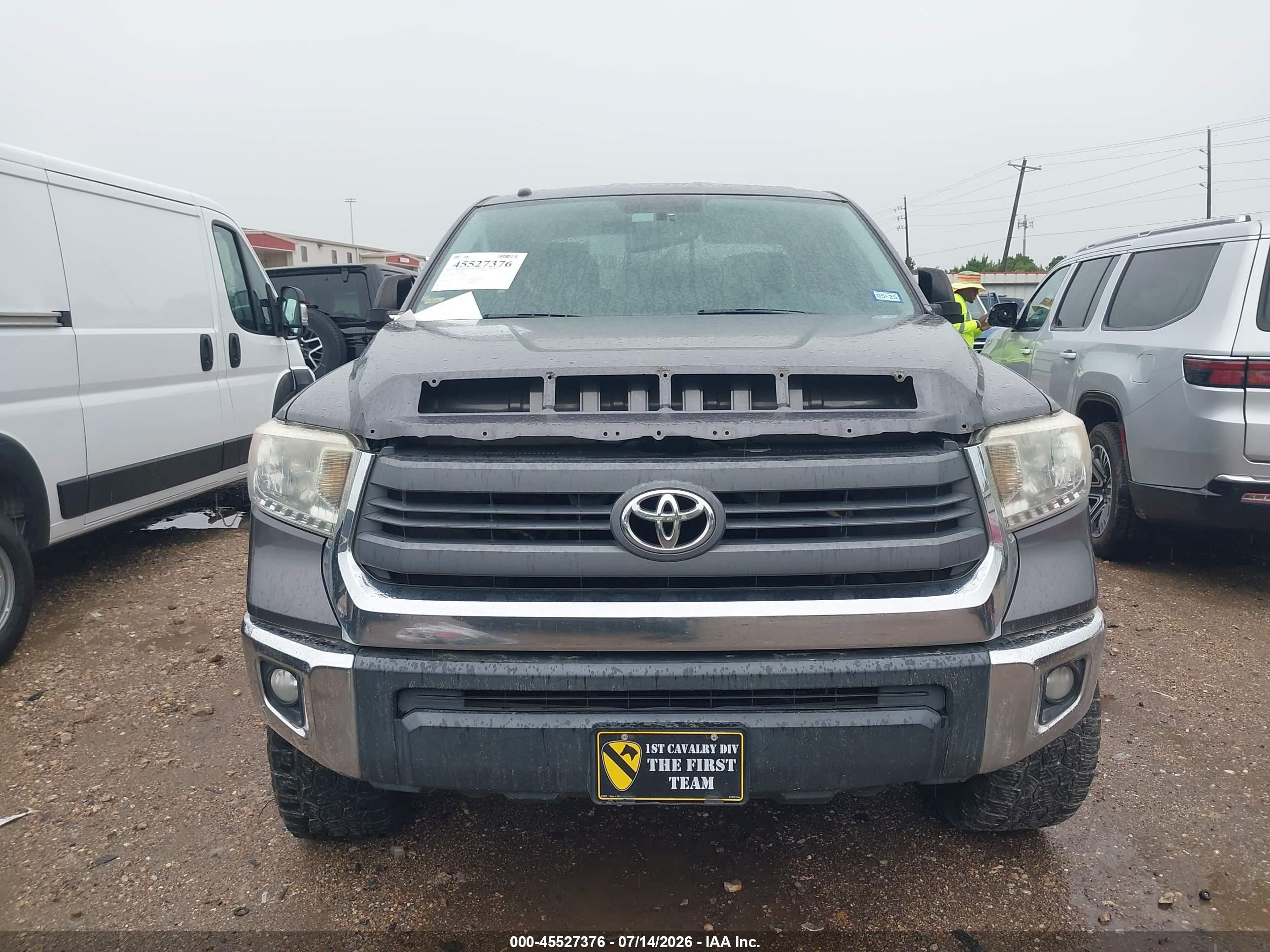 2014 Toyota Tundra Sr5 5.7l V8 Gray vin: 5TFUW5F13EX389499