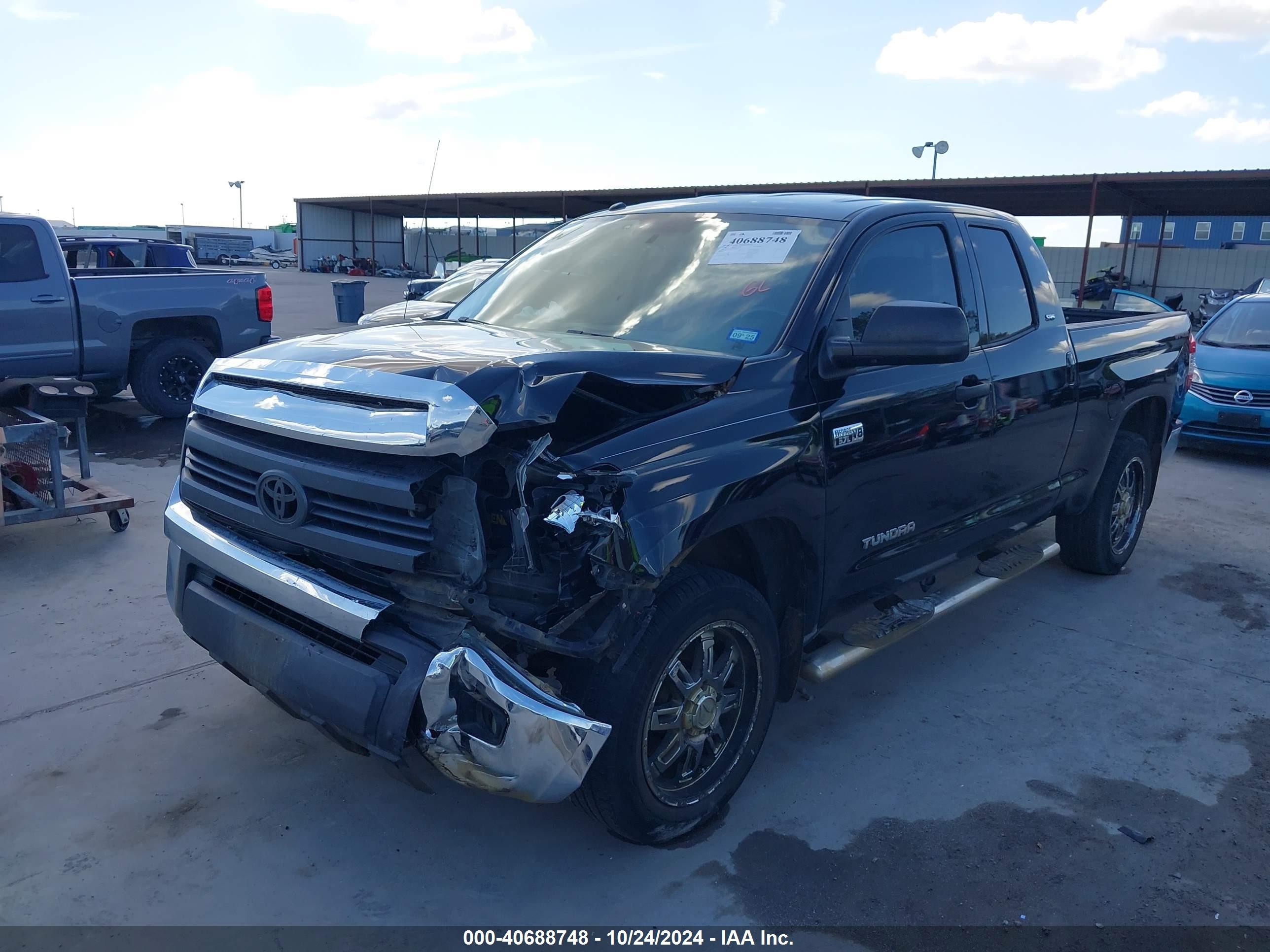 2014 Toyota Tundra Sr5 5.7l V8 Black vin: 5TFUW5F13EX396498