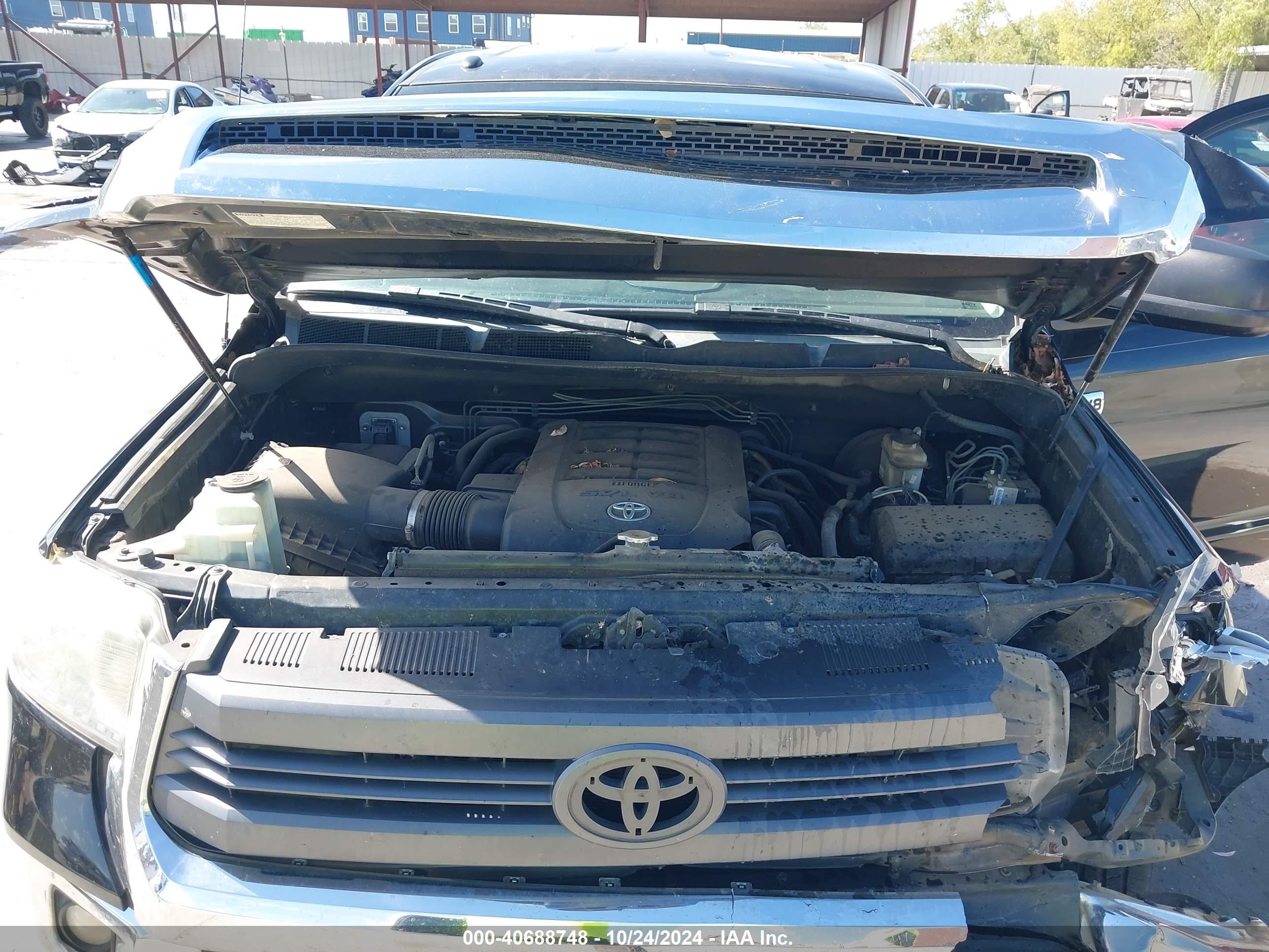 2014 Toyota Tundra Sr5 5.7l V8 Black vin: 5TFUW5F13EX396498