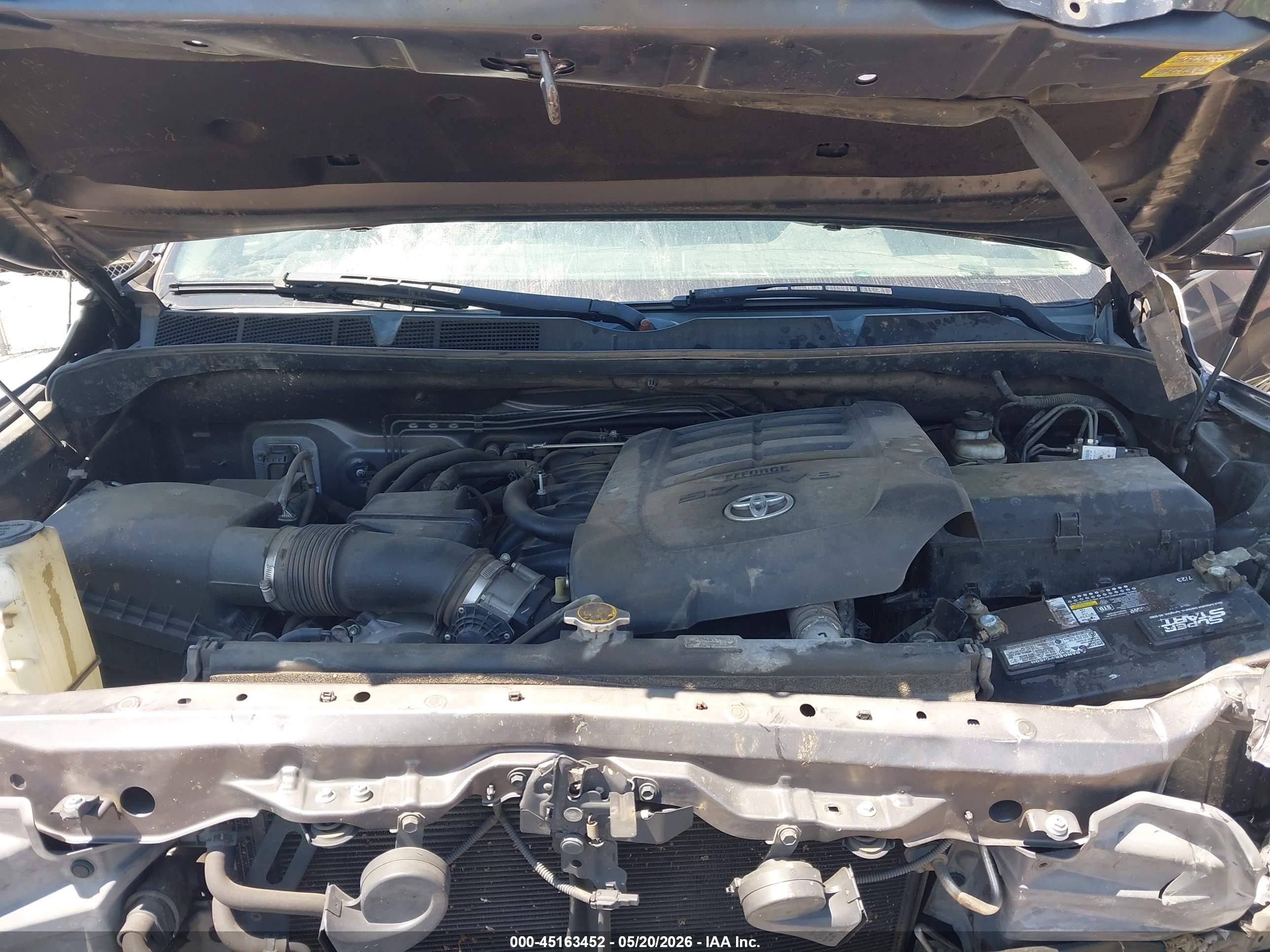 2015 Toyota Tundra Sr5 5.7l V8 Gray vin: 5TFUW5F13FX459326