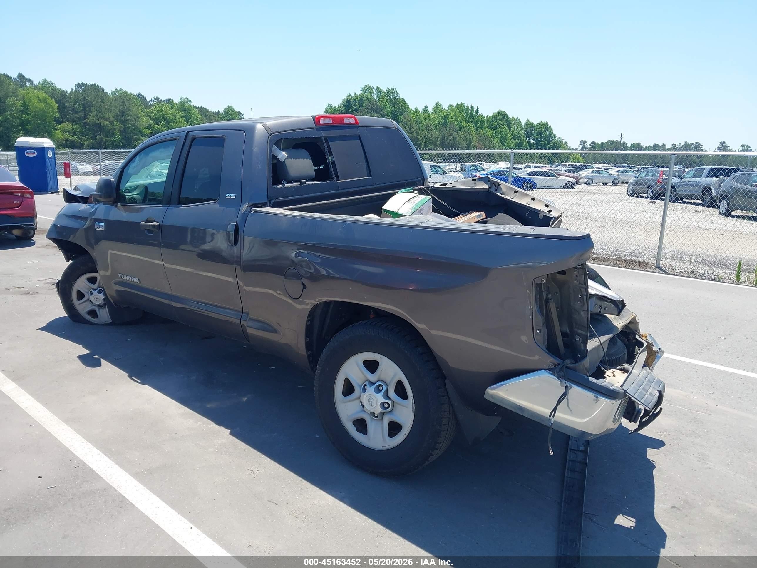 2015 Toyota Tundra Sr5 5.7l V8 Gray vin: 5TFUW5F13FX459326