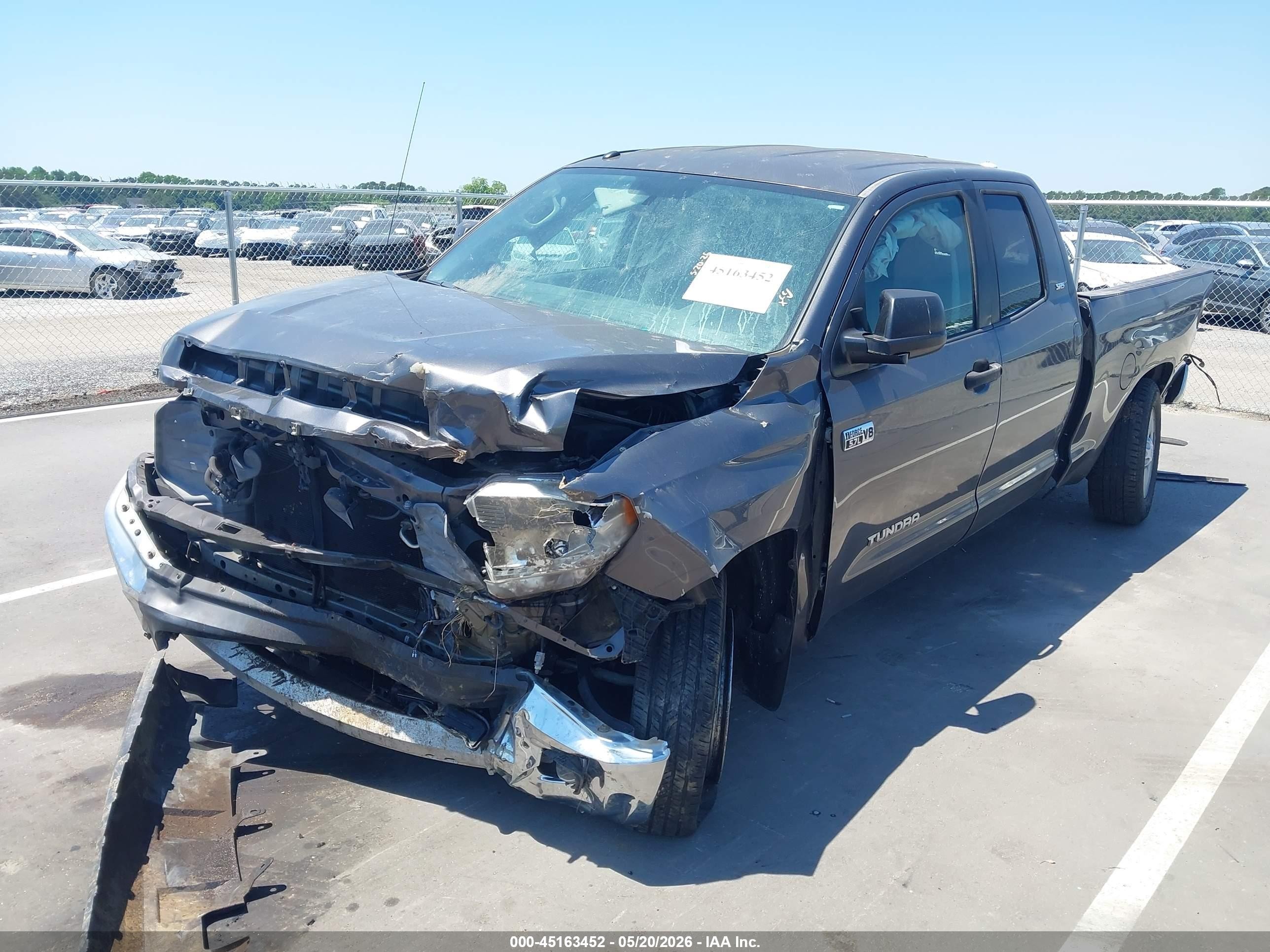 2015 Toyota Tundra Sr5 5.7l V8 Gray vin: 5TFUW5F13FX459326