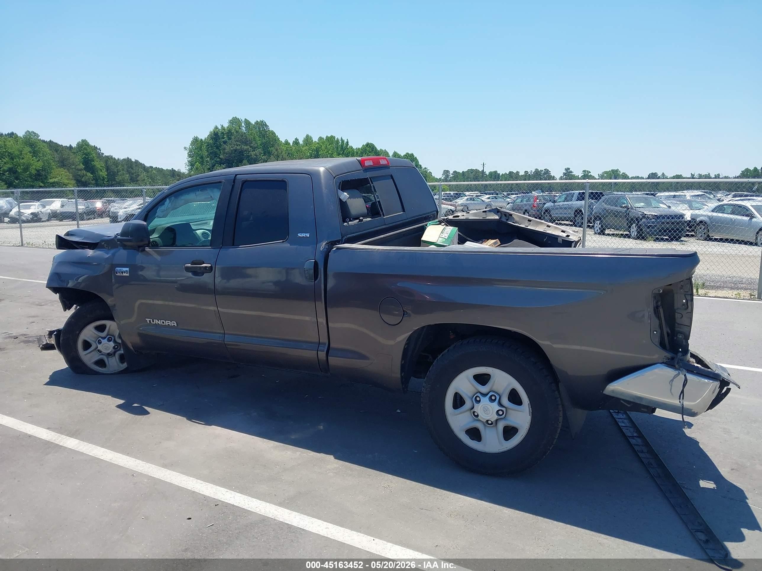 2015 Toyota Tundra Sr5 5.7l V8 Gray vin: 5TFUW5F13FX459326