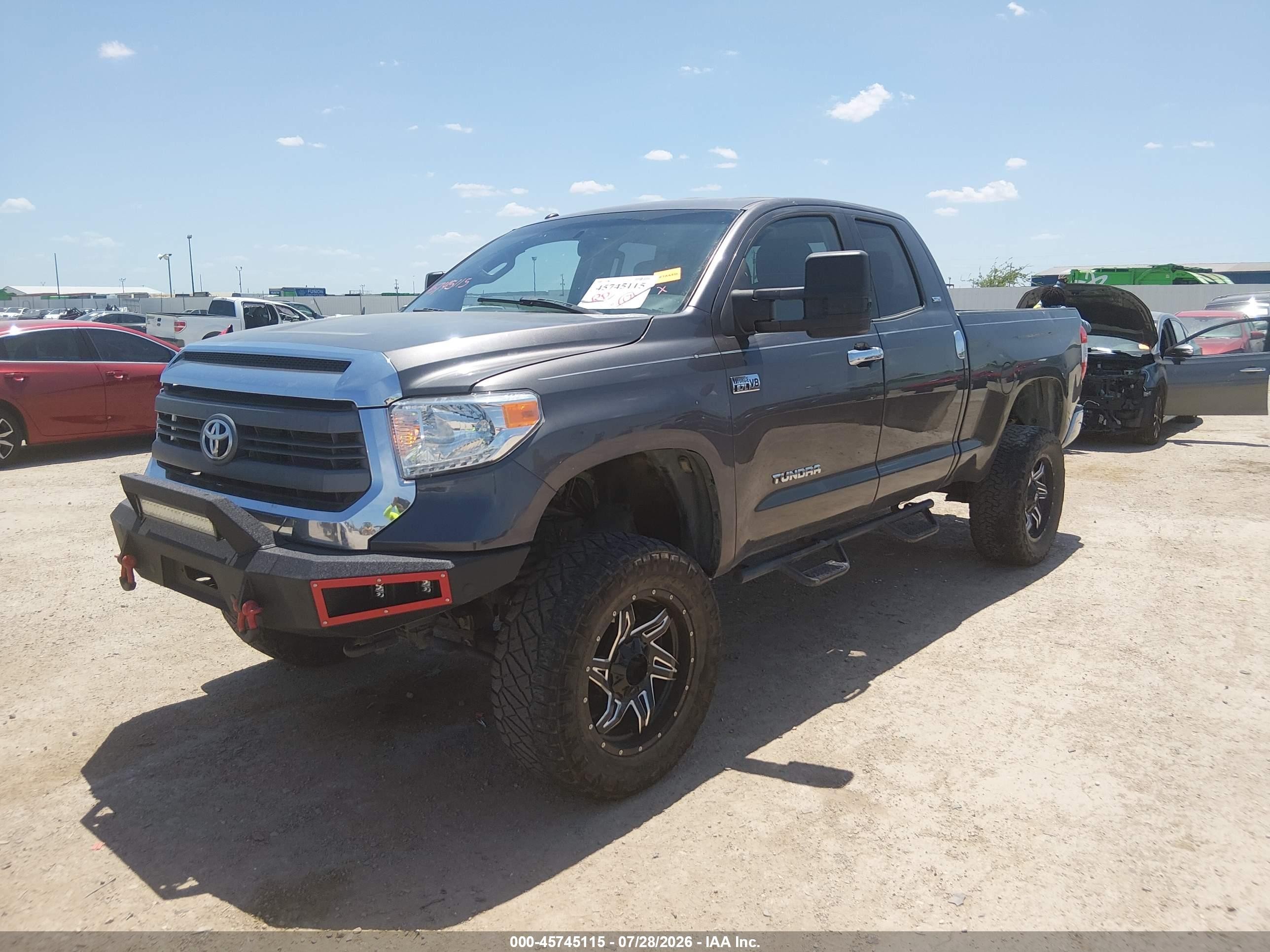 2015 Toyota Tundra Sr5 5.7l V8 Black vin: 5TFUW5F13FX462016