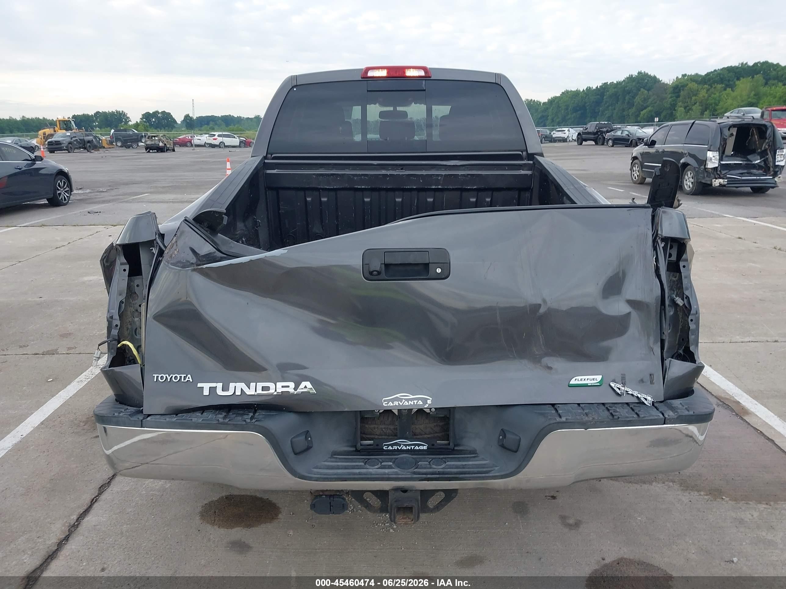 2012 Toyota Tundra Grade 5.7l V8 Gray vin: 5TFUW5F14CX245117