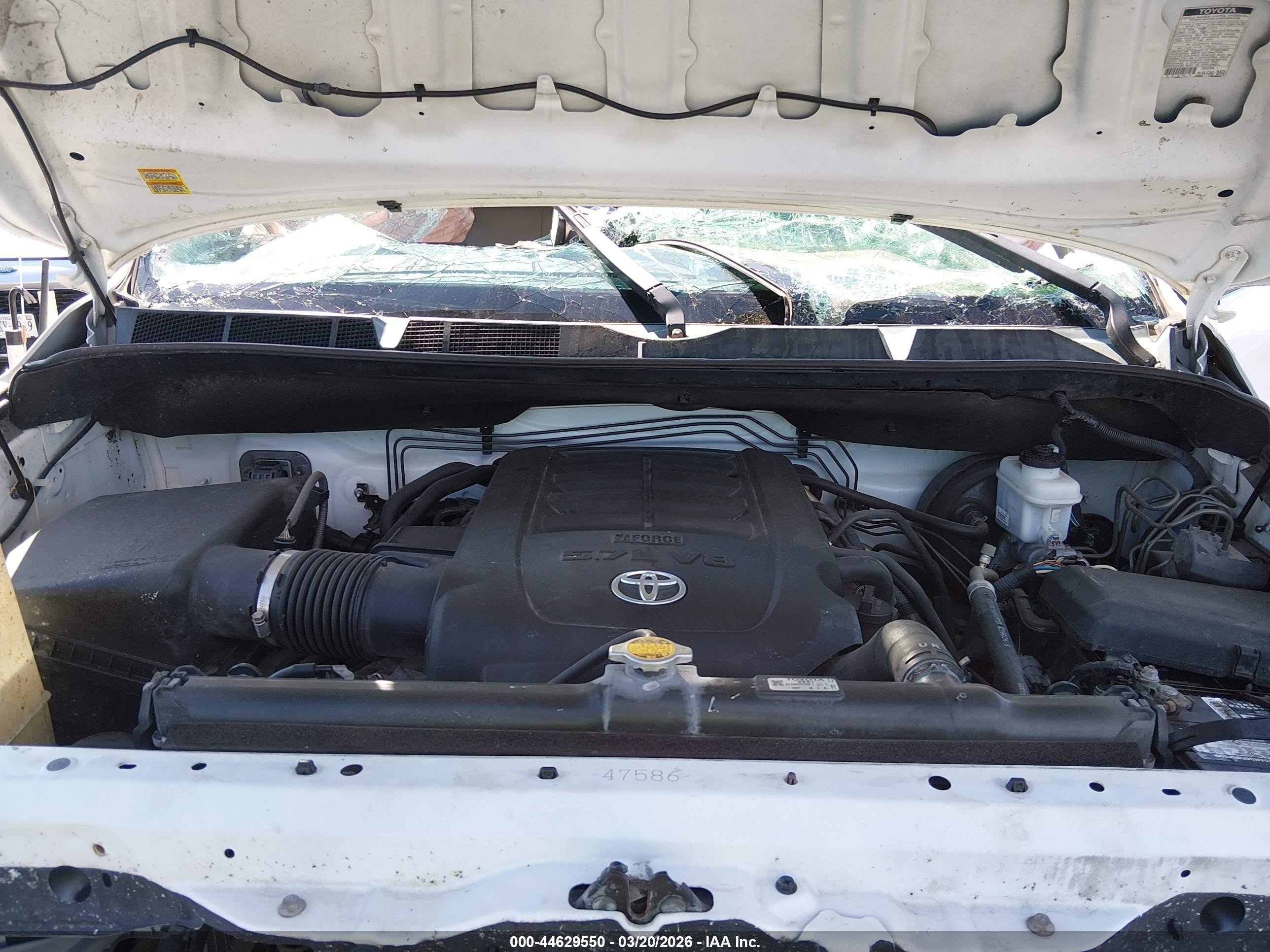 2013 Toyota Tundra Double Cab Sr5 White vin: 5TFUW5F14DX272996