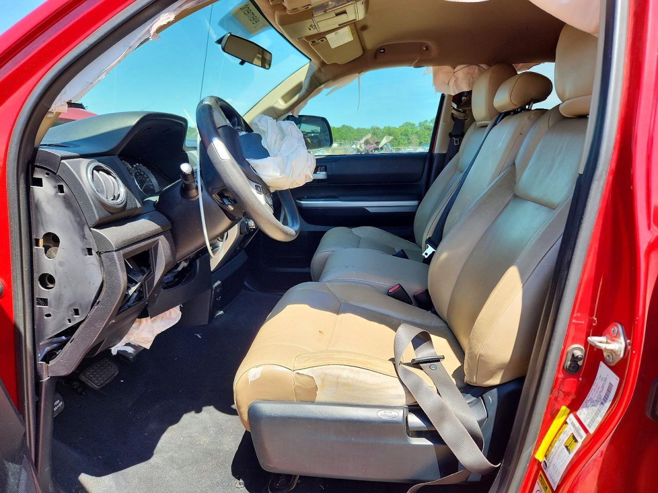 2014 Toyota Tundra Sr5 Red vin: 5TFUW5F14EX411056