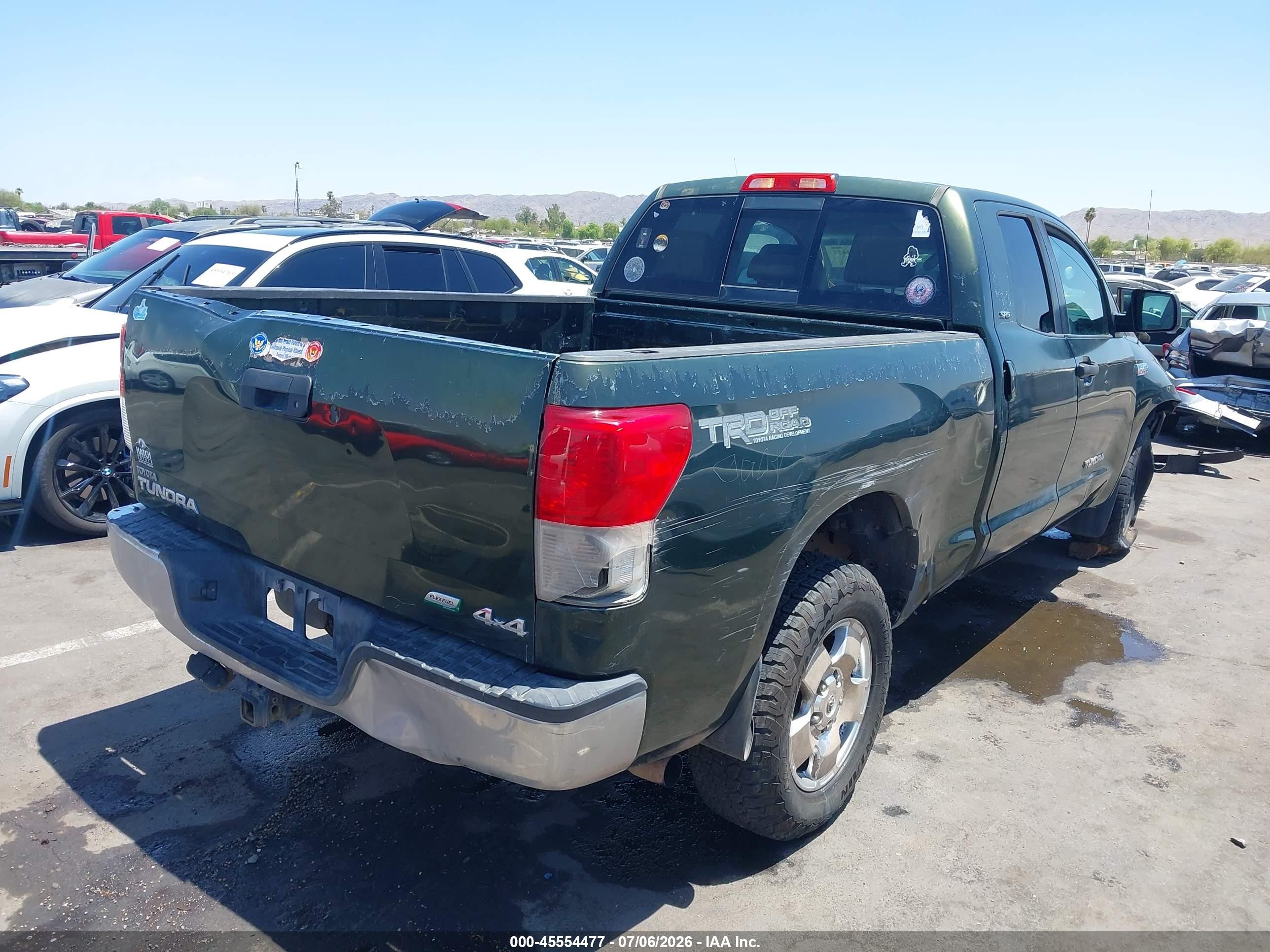 2010 Toyota Tundra Grade 5.7l V8 Green vin: 5TFUW5F15AX128708