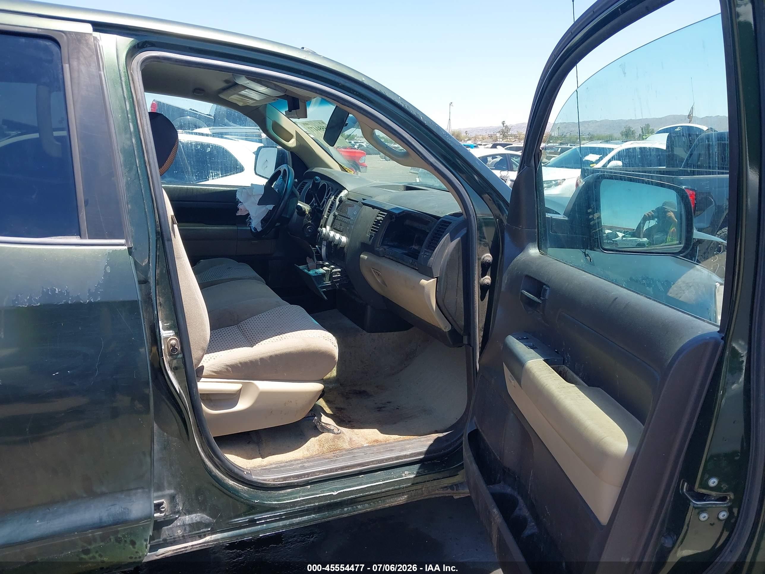 2010 Toyota Tundra Grade 5.7l V8 Green vin: 5TFUW5F15AX128708