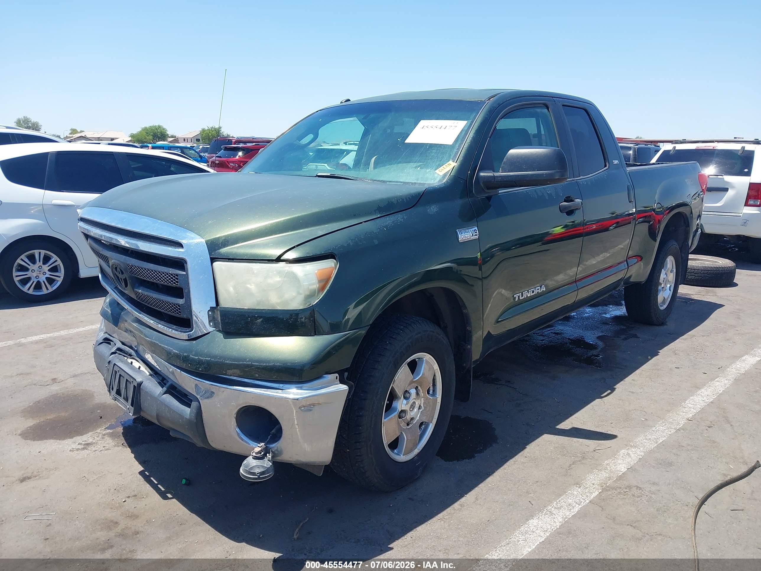 2010 Toyota Tundra Grade 5.7l V8 Green vin: 5TFUW5F15AX128708