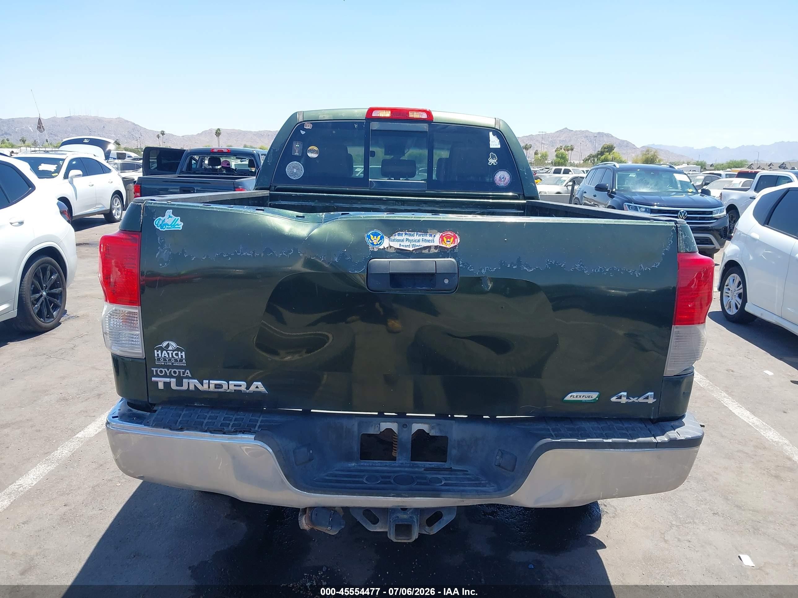 2010 Toyota Tundra Grade 5.7l V8 Green vin: 5TFUW5F15AX128708