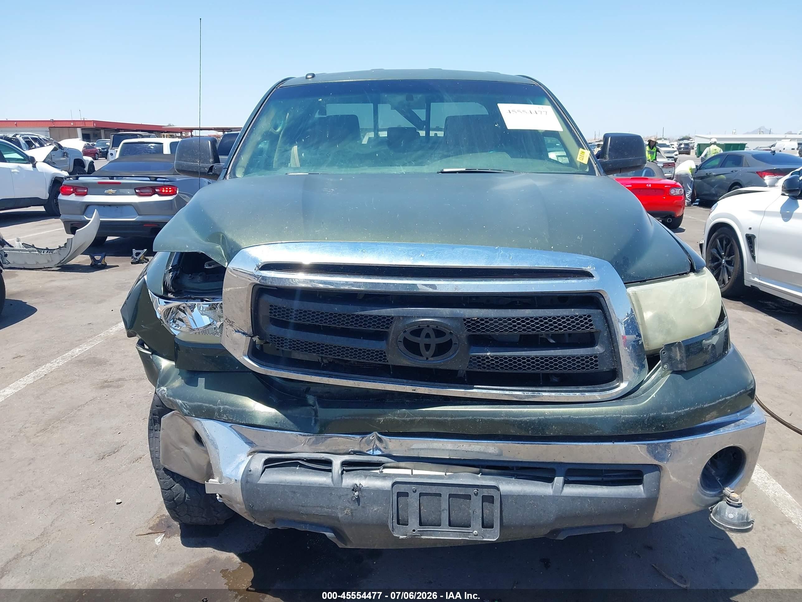 2010 Toyota Tundra Grade 5.7l V8 Green vin: 5TFUW5F15AX128708
