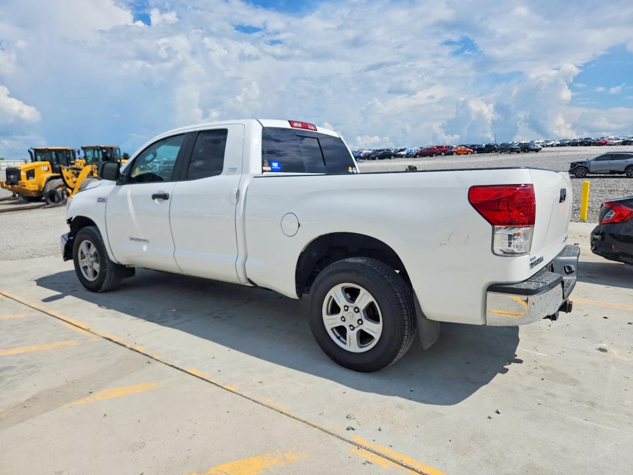 2013 Toyota Tundra Double Cab Sr5 White vin: 5TFUW5F15DX314074