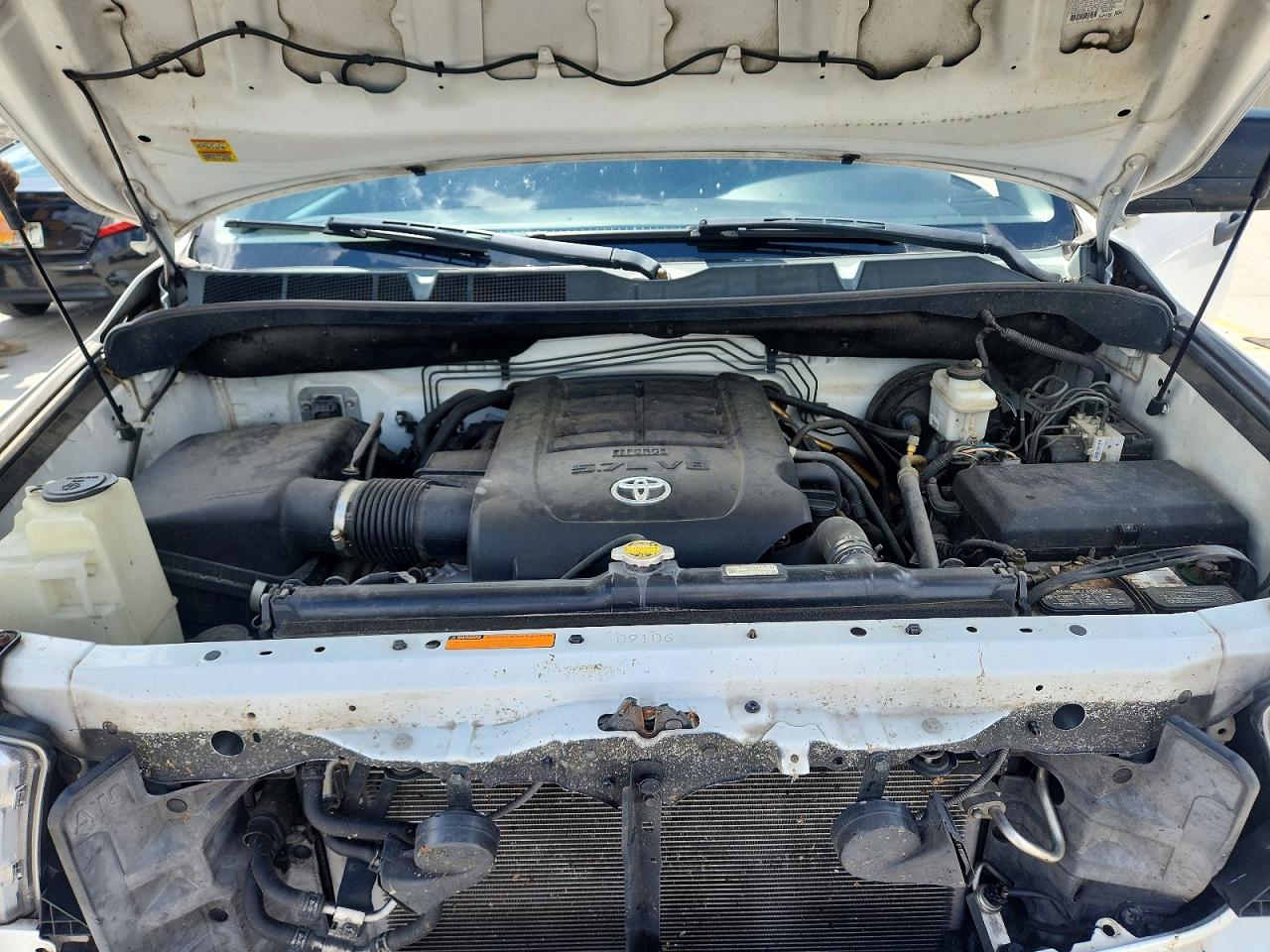 2013 Toyota Tundra Double Cab Sr5 White vin: 5TFUW5F15DX314074