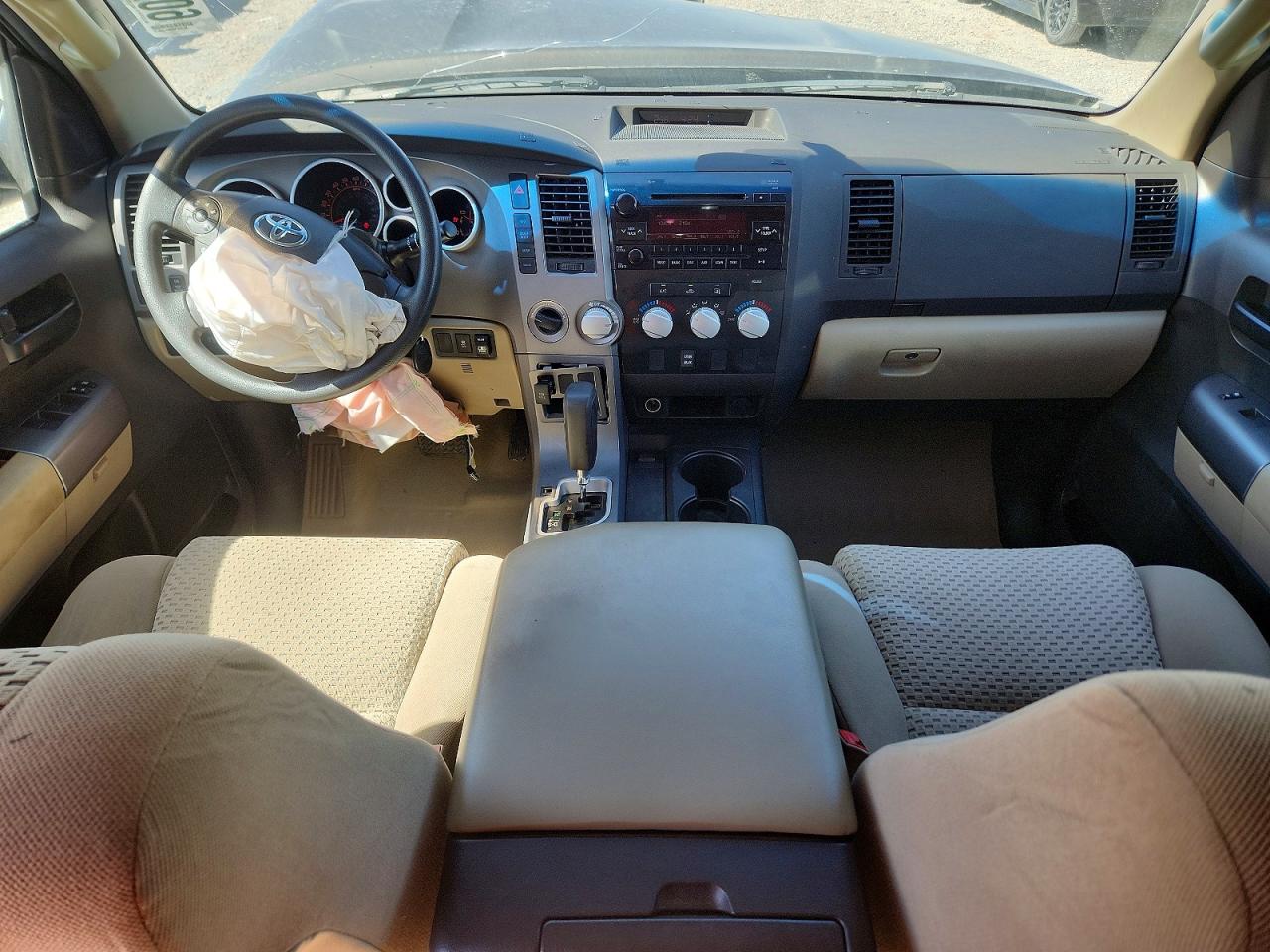 2010 Toyota Tundra Double Cab Sr5 Tan vin: 5TFUW5F16AX102814