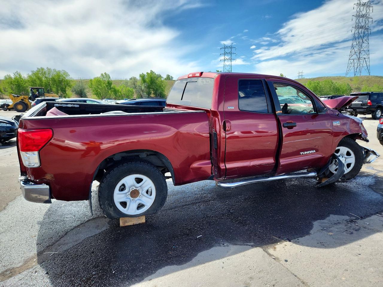 2010 Toyota Tundra Double Cab Sr5 Maroon vin: 5TFUW5F16AX118219