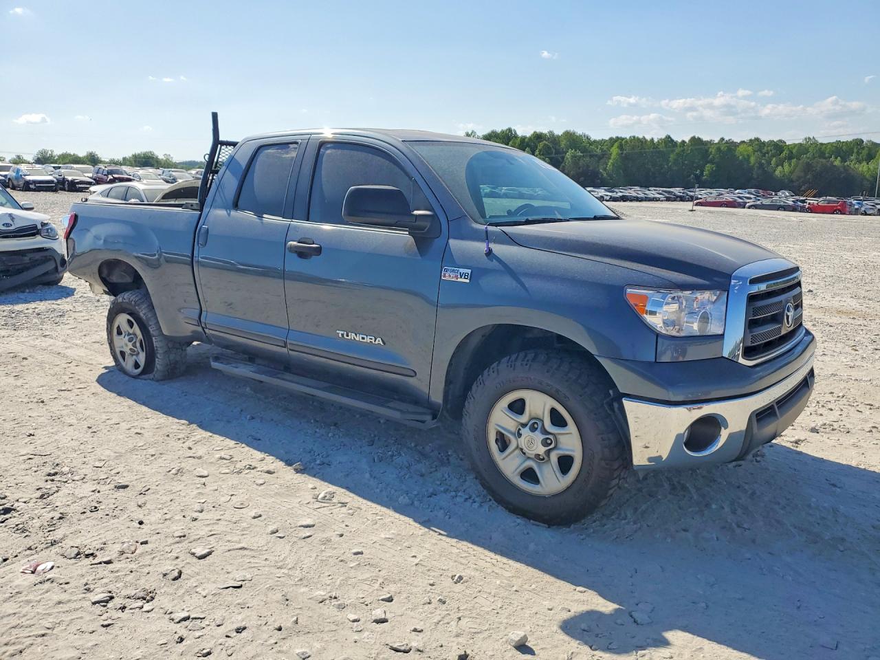 2010 Toyota Tundra Double Cab Sr5 Синий vin: 5TFUW5F16AX128233
