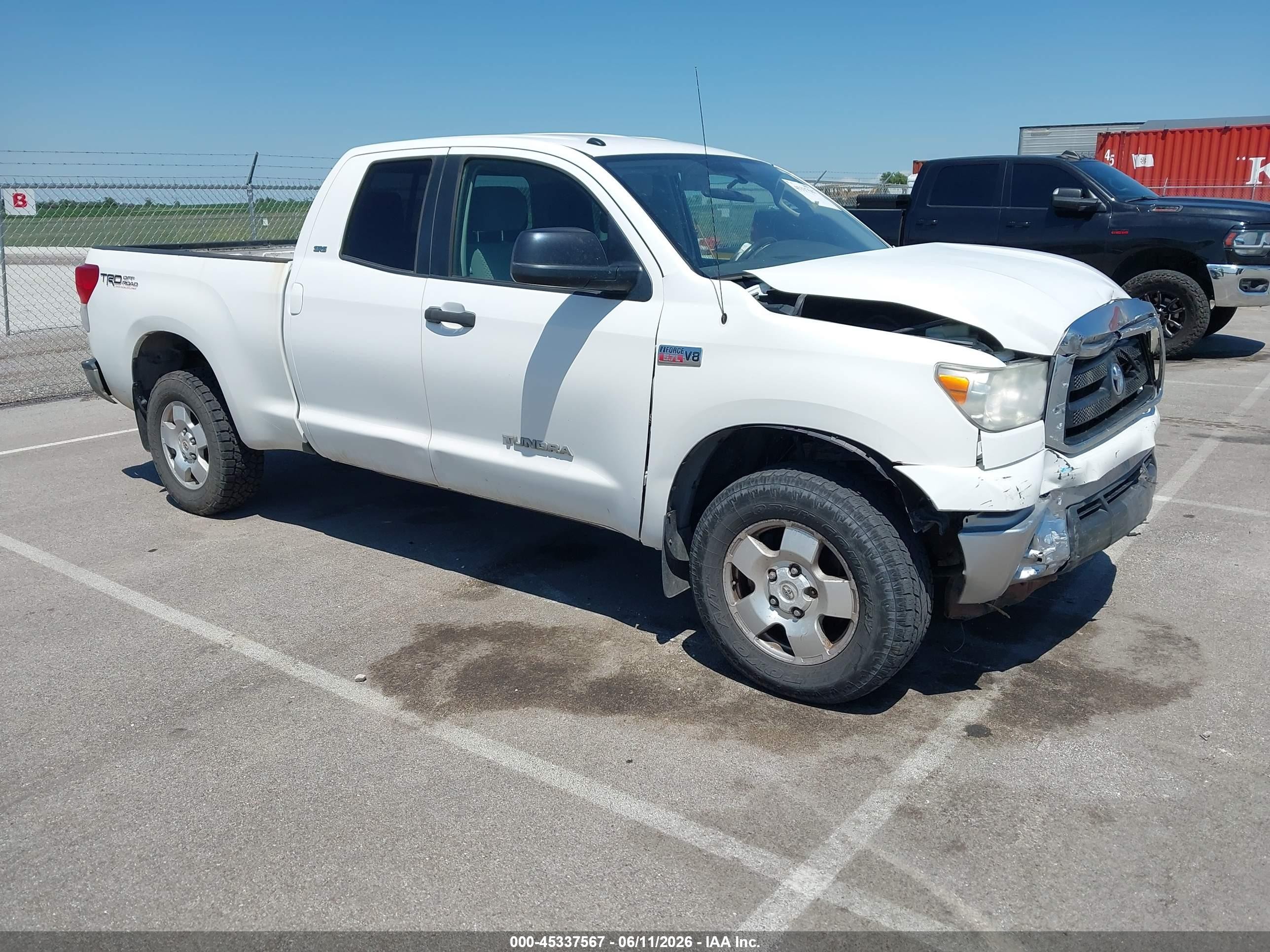 2010 Toyota Tundra Grade 5.7l V8 White vin: 5TFUW5F16AX142682