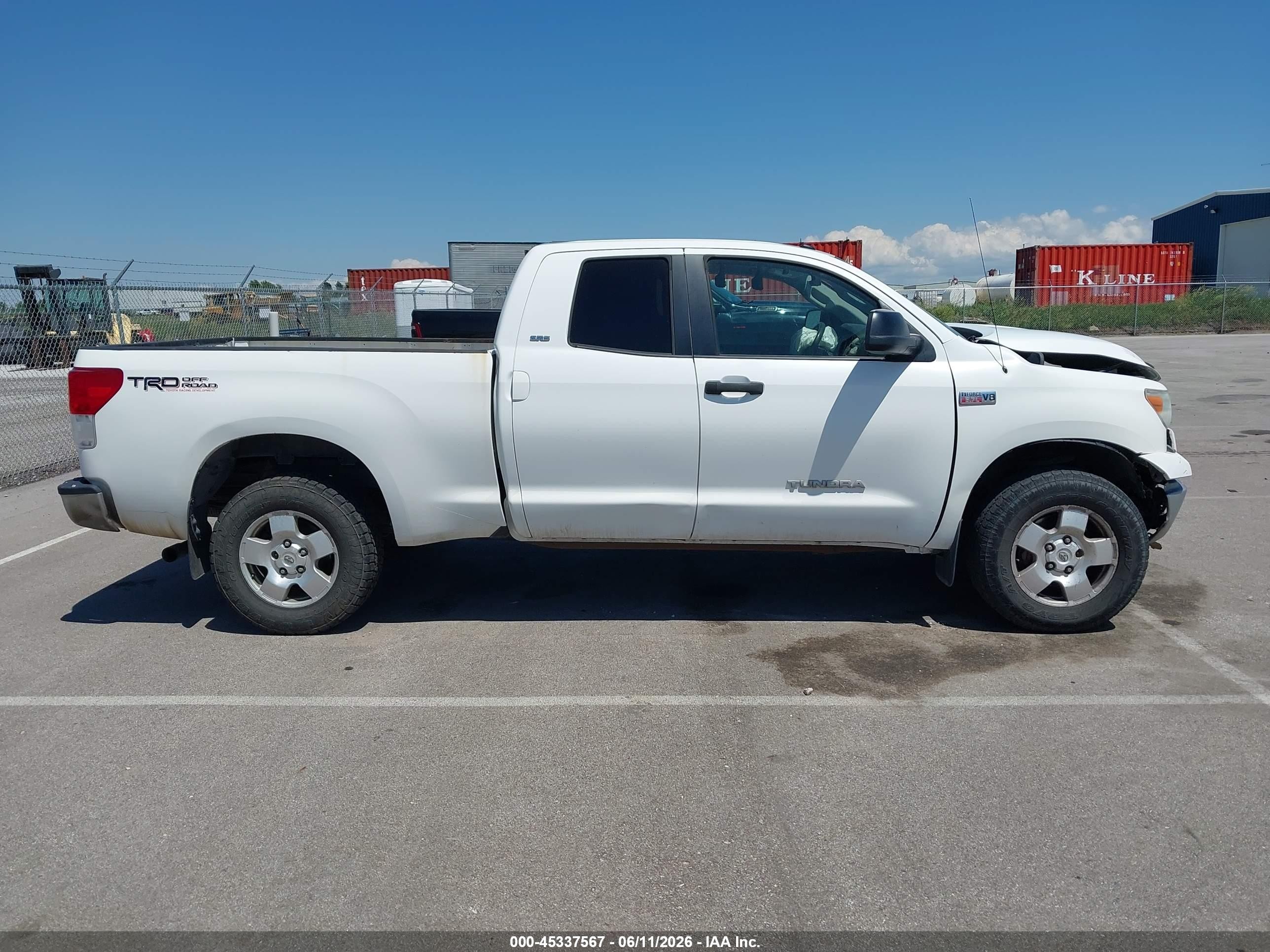 2010 Toyota Tundra Grade 5.7l V8 White vin: 5TFUW5F16AX142682
