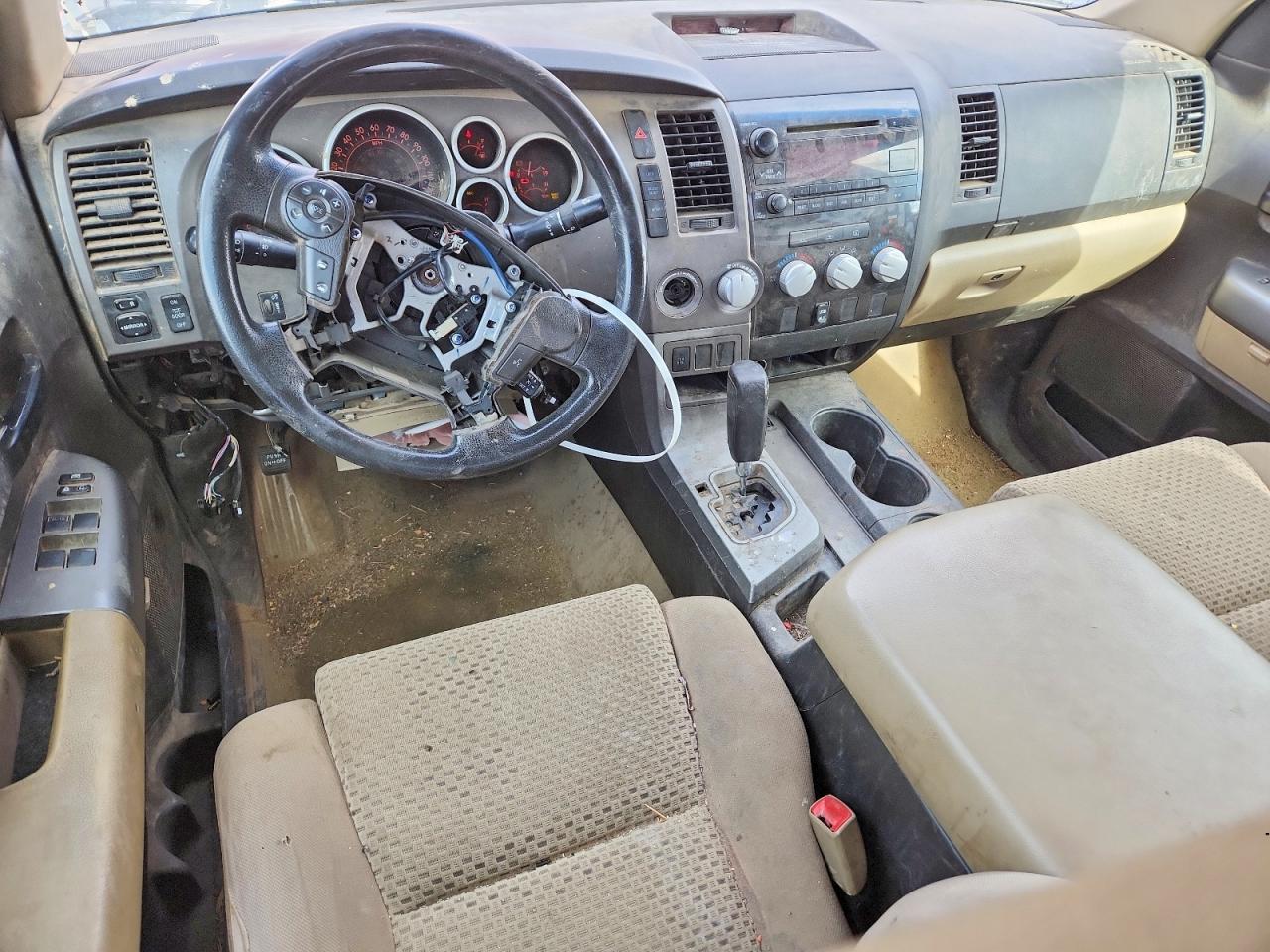 2010 Toyota Tundra Double Cab Sr5 Burgundy vin: 5TFUW5F17AX099910