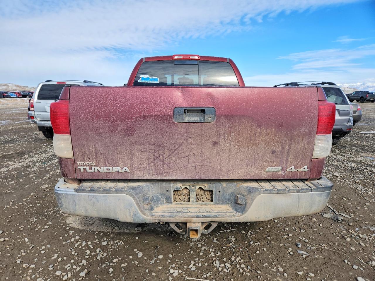 2010 Toyota Tundra Double Cab Sr5 Burgundy vin: 5TFUW5F17AX099910