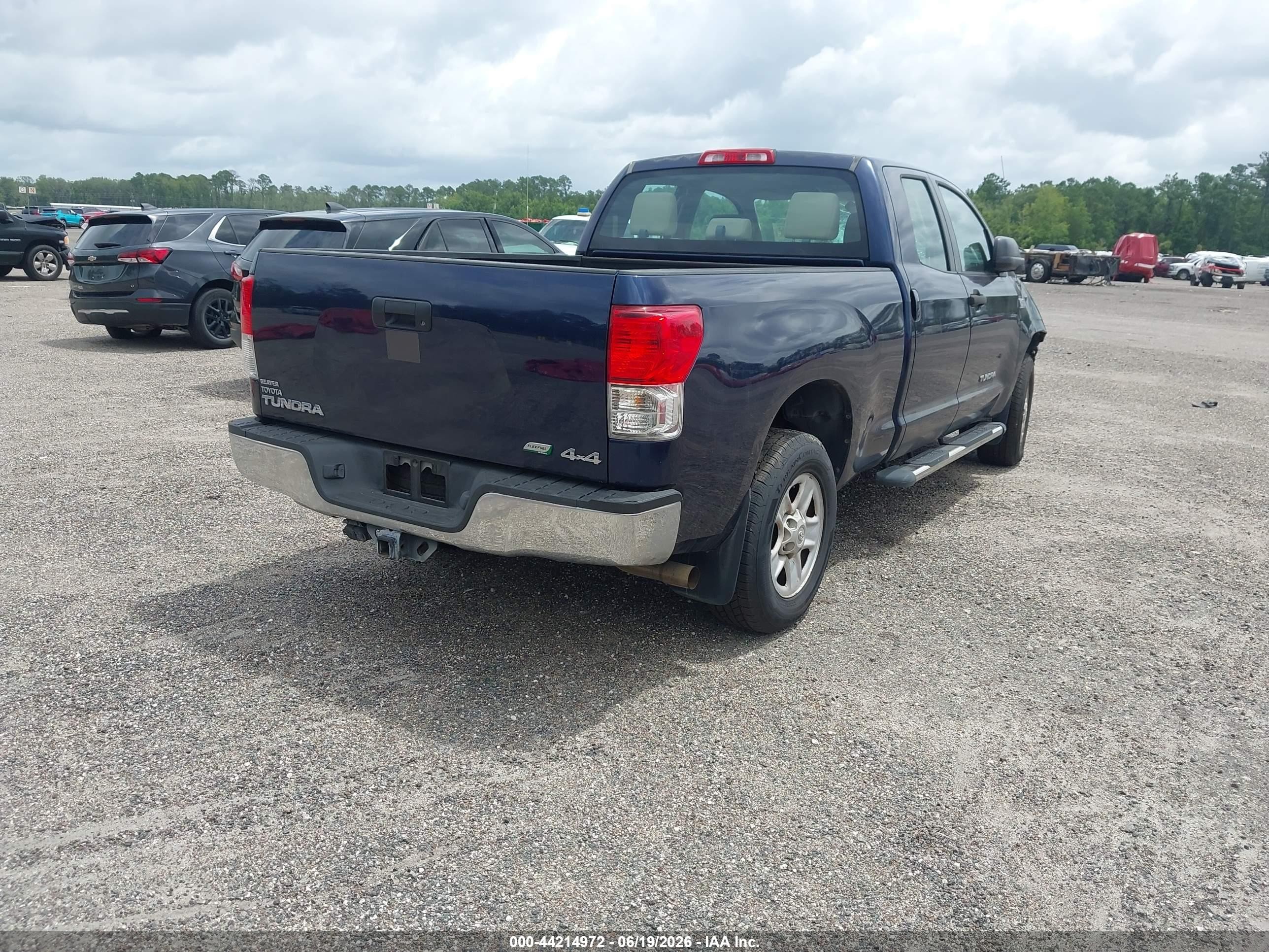 2011 Toyota Tundra Grade 5.7l V8 Blue vin: 5TFUW5F17BX208271