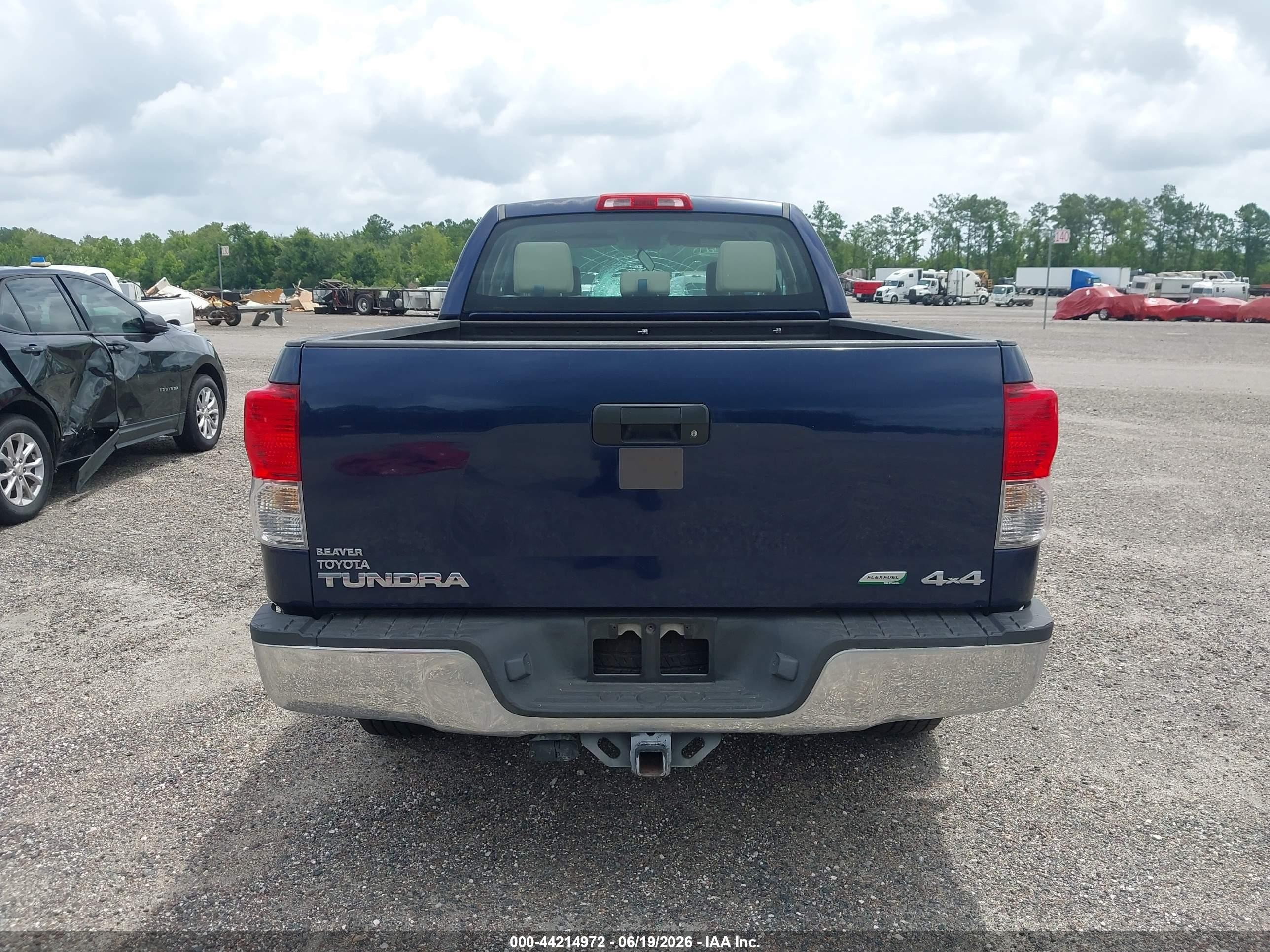 2011 Toyota Tundra Grade 5.7l V8 Blue vin: 5TFUW5F17BX208271