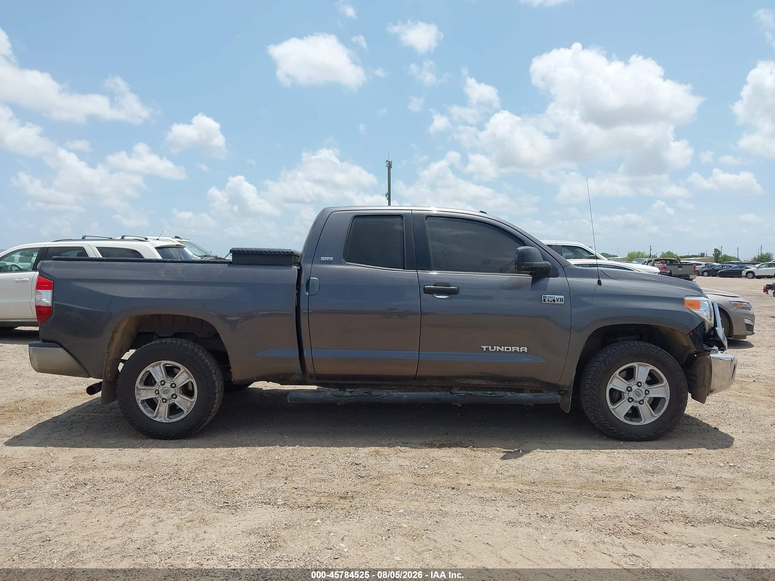 2015 Toyota Tundra Sr5 5.7l V8 Gray vin: 5TFUW5F17FX462388