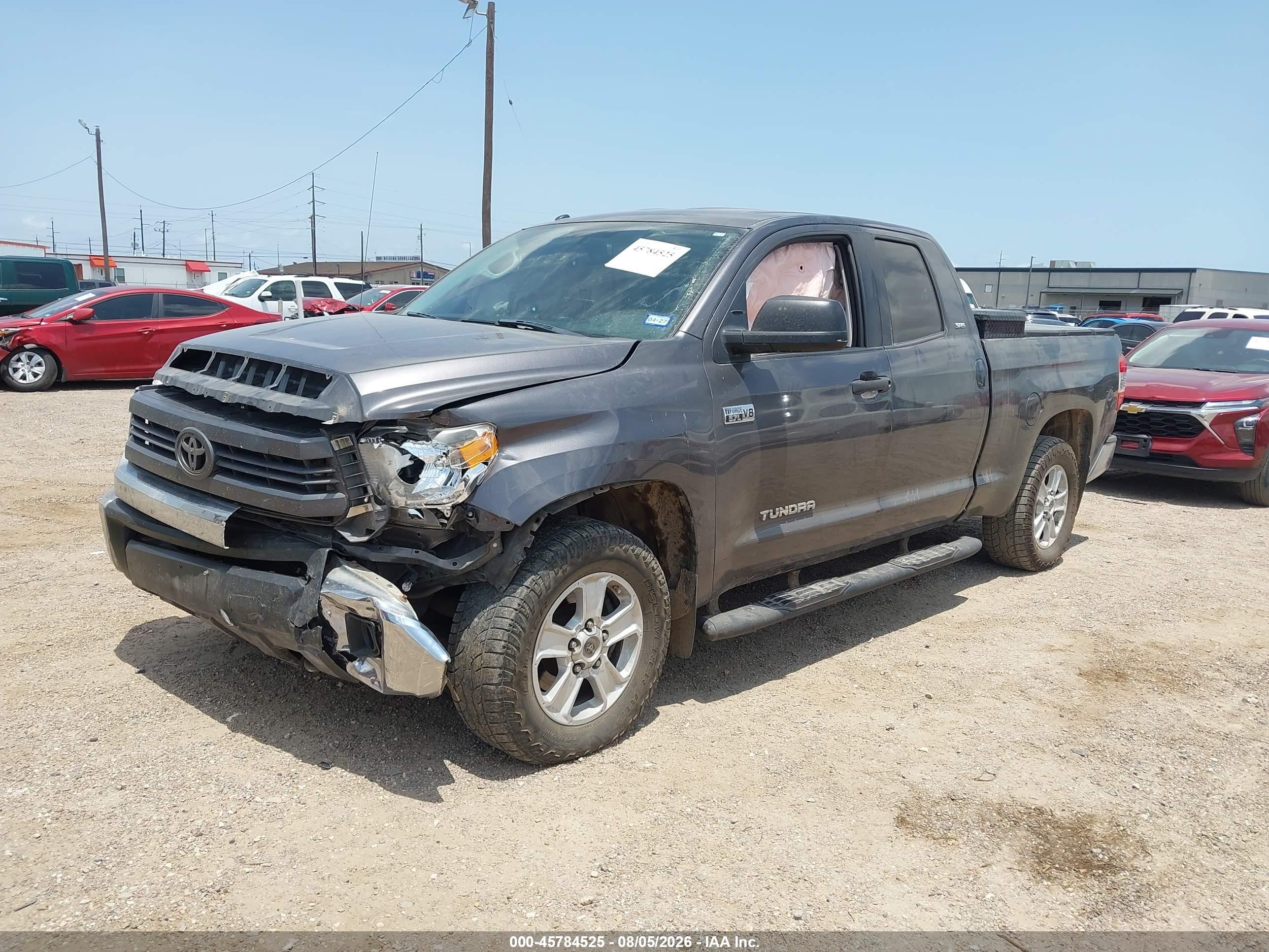 2015 Toyota Tundra Sr5 5.7l V8 Gray vin: 5TFUW5F17FX462388