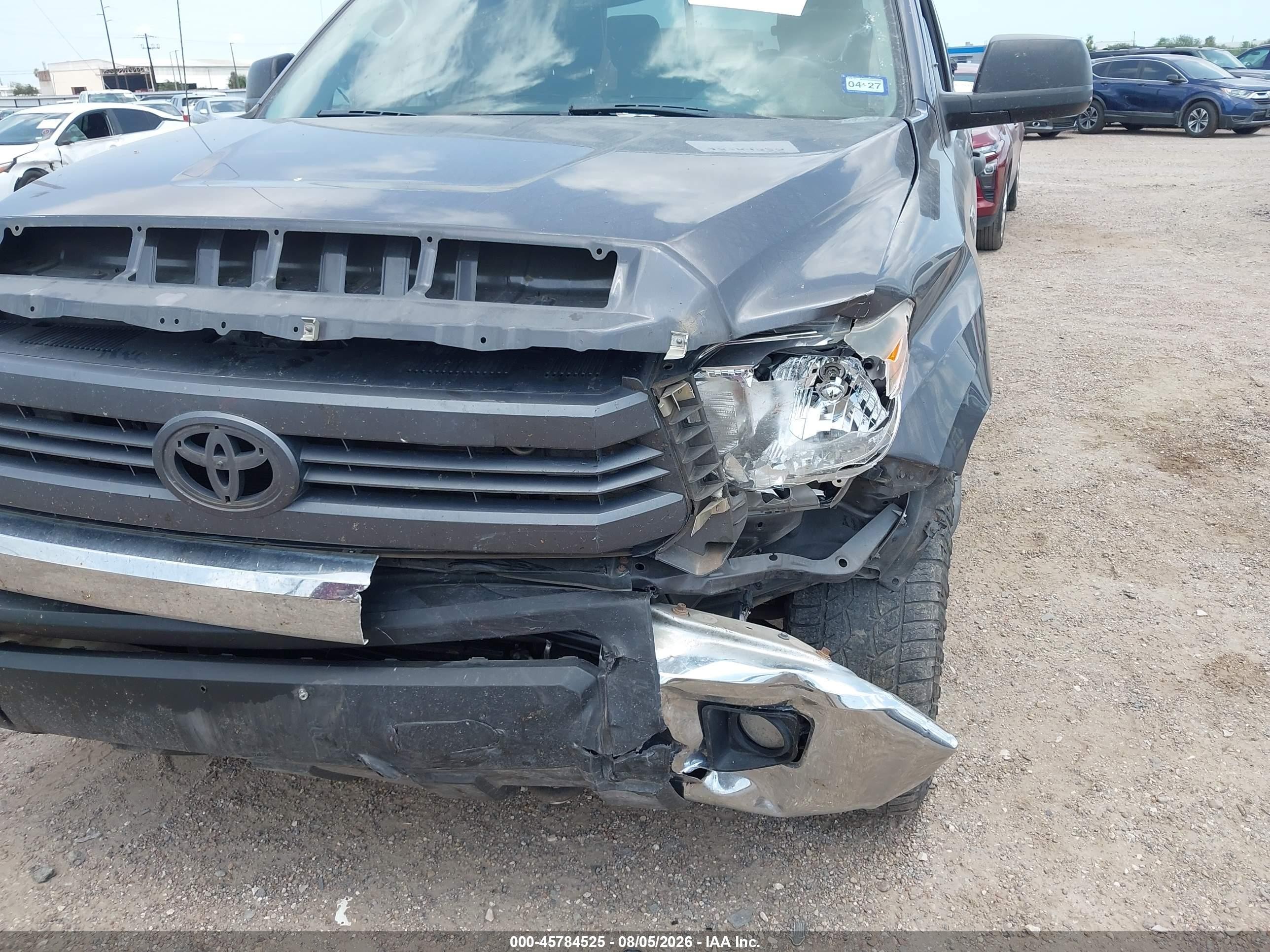 2015 Toyota Tundra Sr5 5.7l V8 Gray vin: 5TFUW5F17FX462388