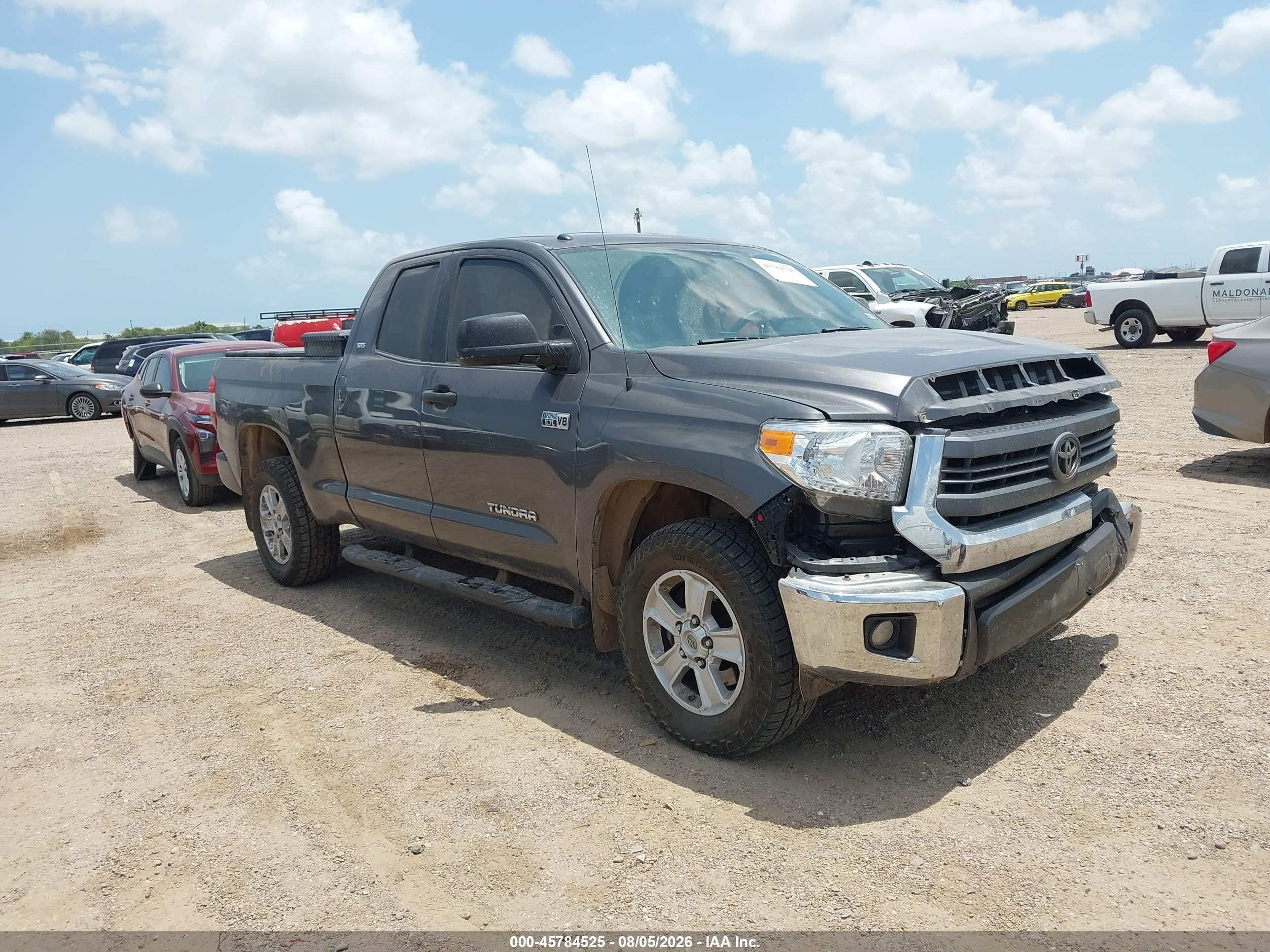 2015 Toyota Tundra Sr5 5.7l V8 Gray vin: 5TFUW5F17FX462388
