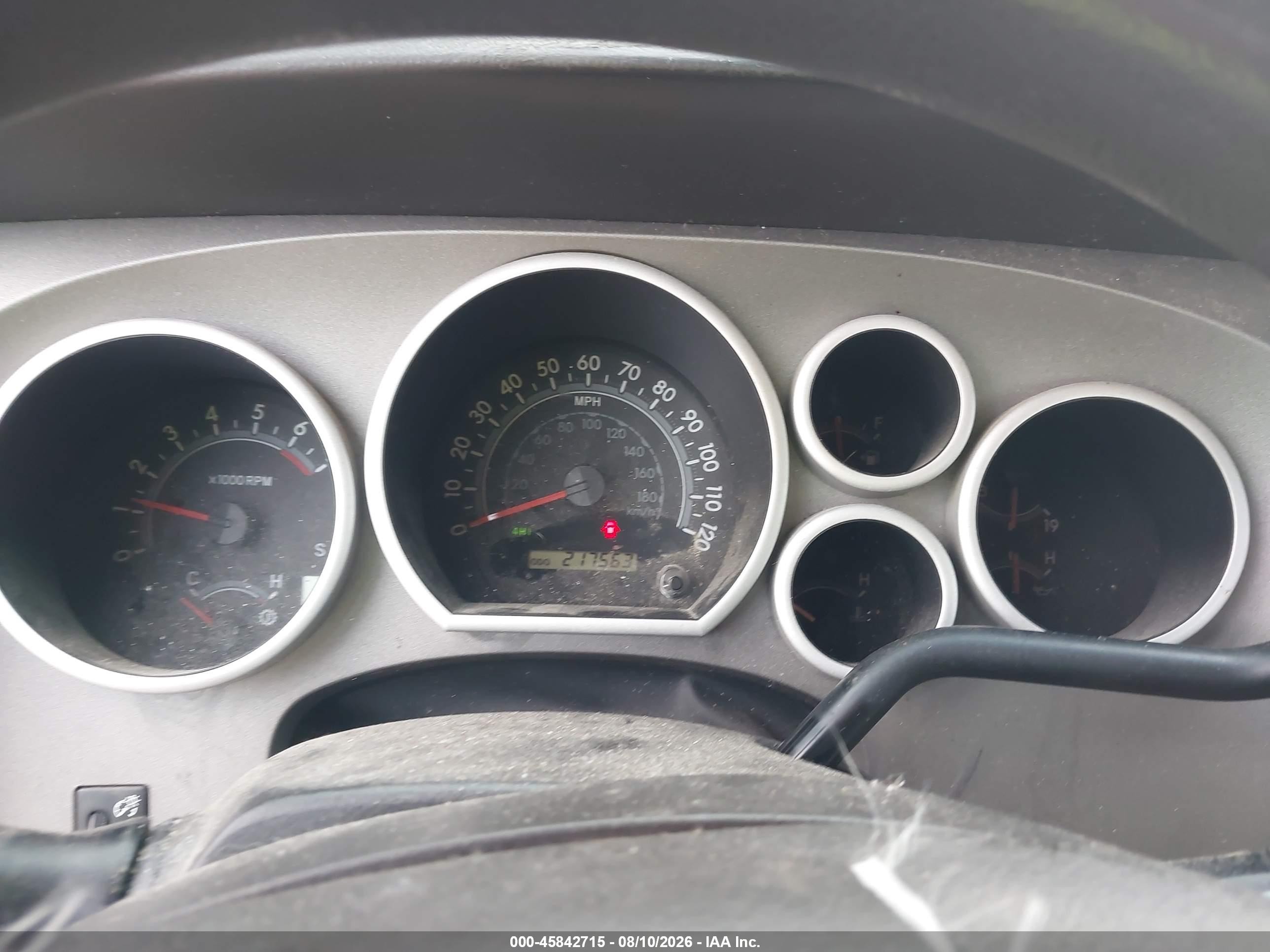 2010 Toyota Tundra Grade 5.7l V8 White vin: 5TFUW5F18AX094778