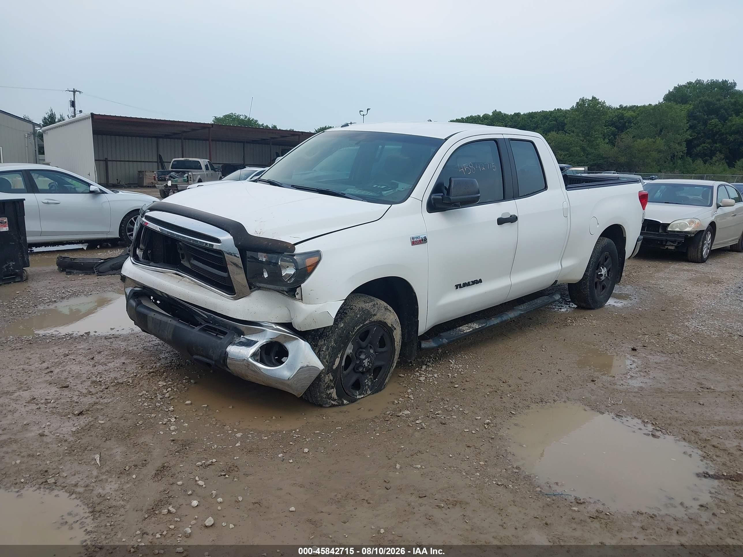 2010 Toyota Tundra Grade 5.7l V8 White vin: 5TFUW5F18AX094778
