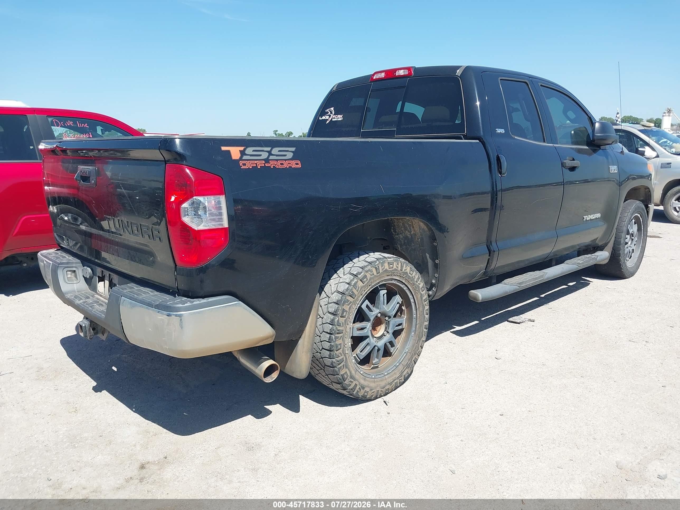 2014 Toyota Tundra Sr5 5.7l V8 Black vin: 5TFUW5F18EX340301