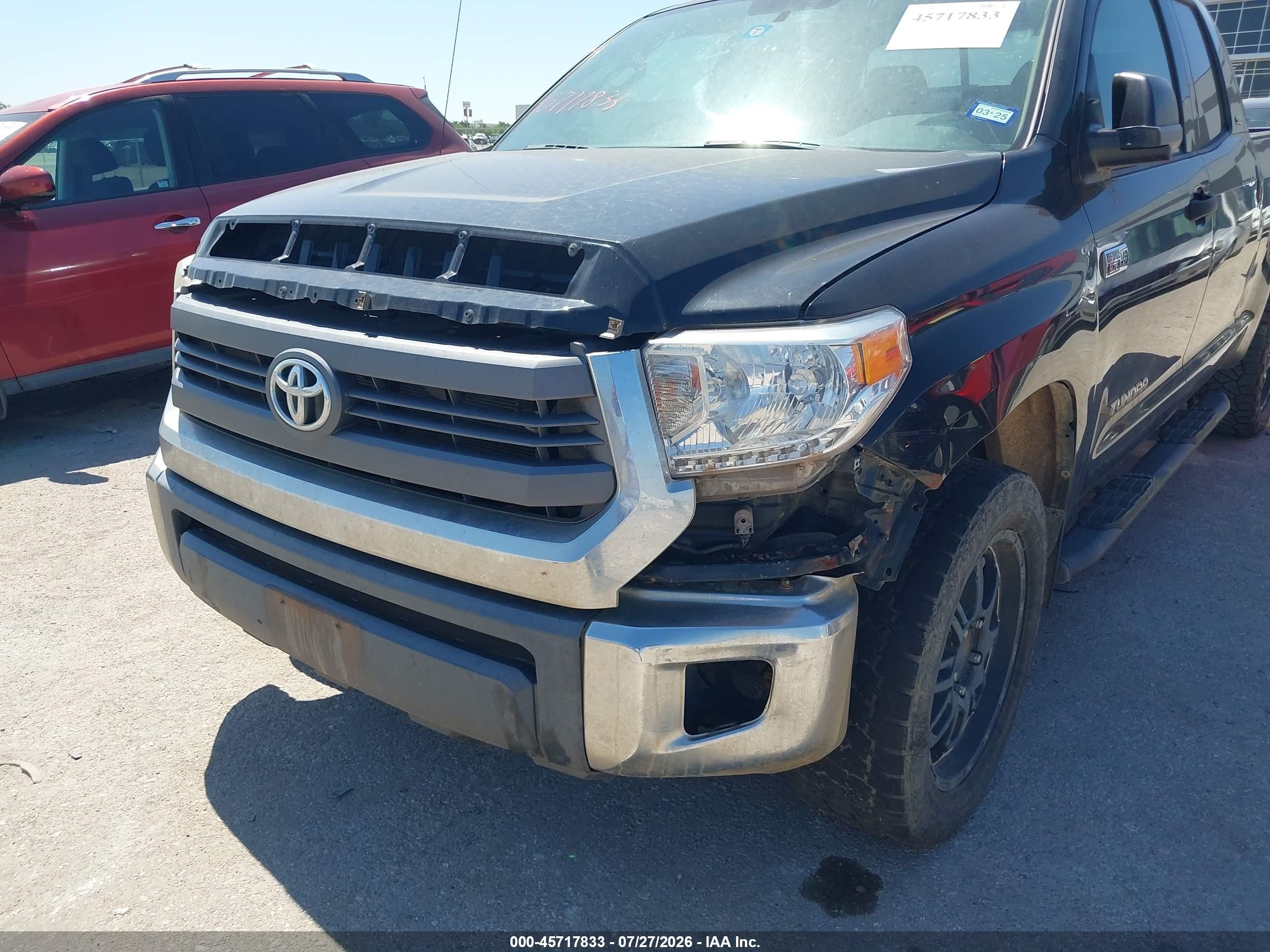 2014 Toyota Tundra Sr5 5.7l V8 Black vin: 5TFUW5F18EX340301