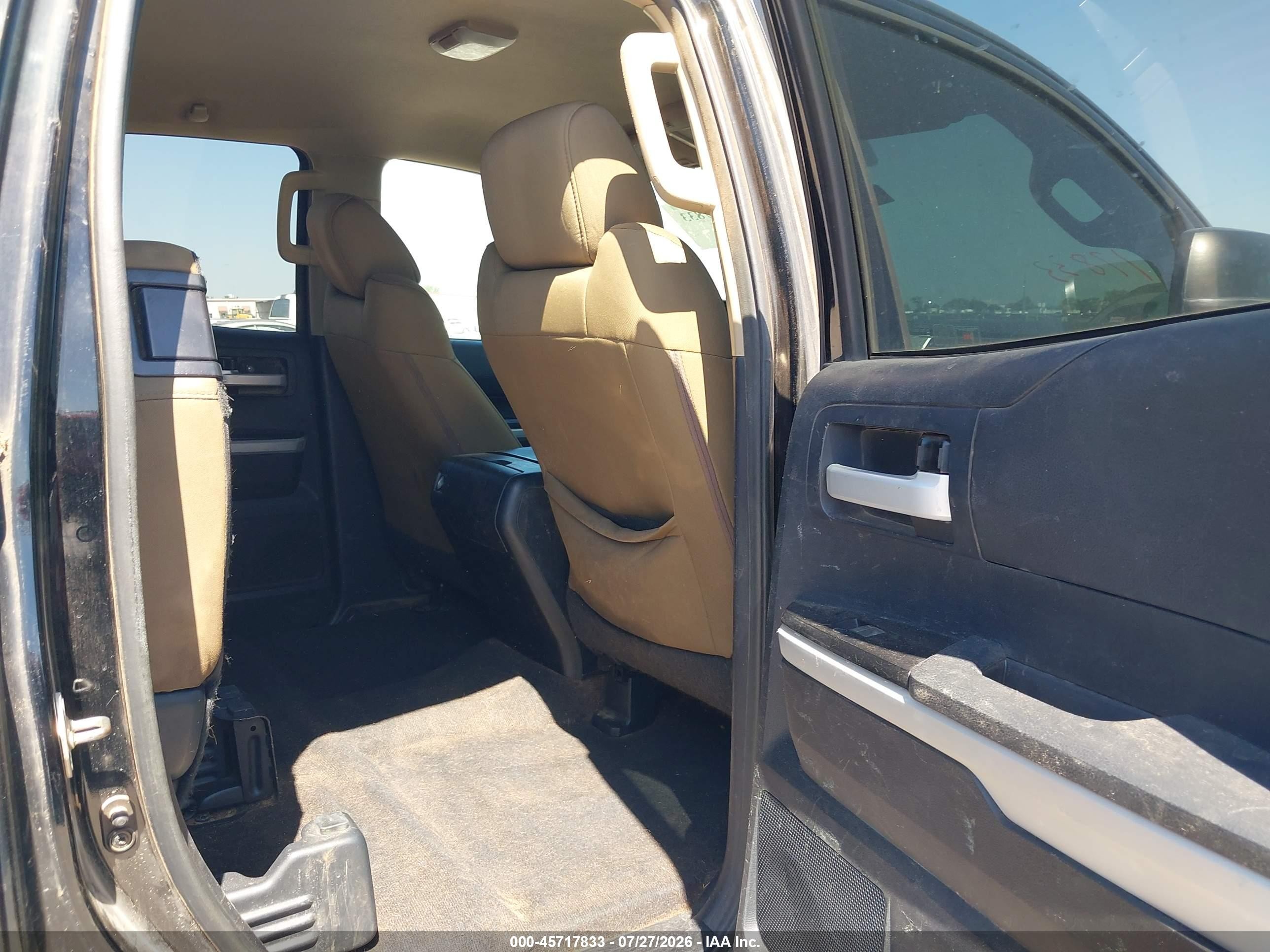 2014 Toyota Tundra Sr5 5.7l V8 Black vin: 5TFUW5F18EX340301