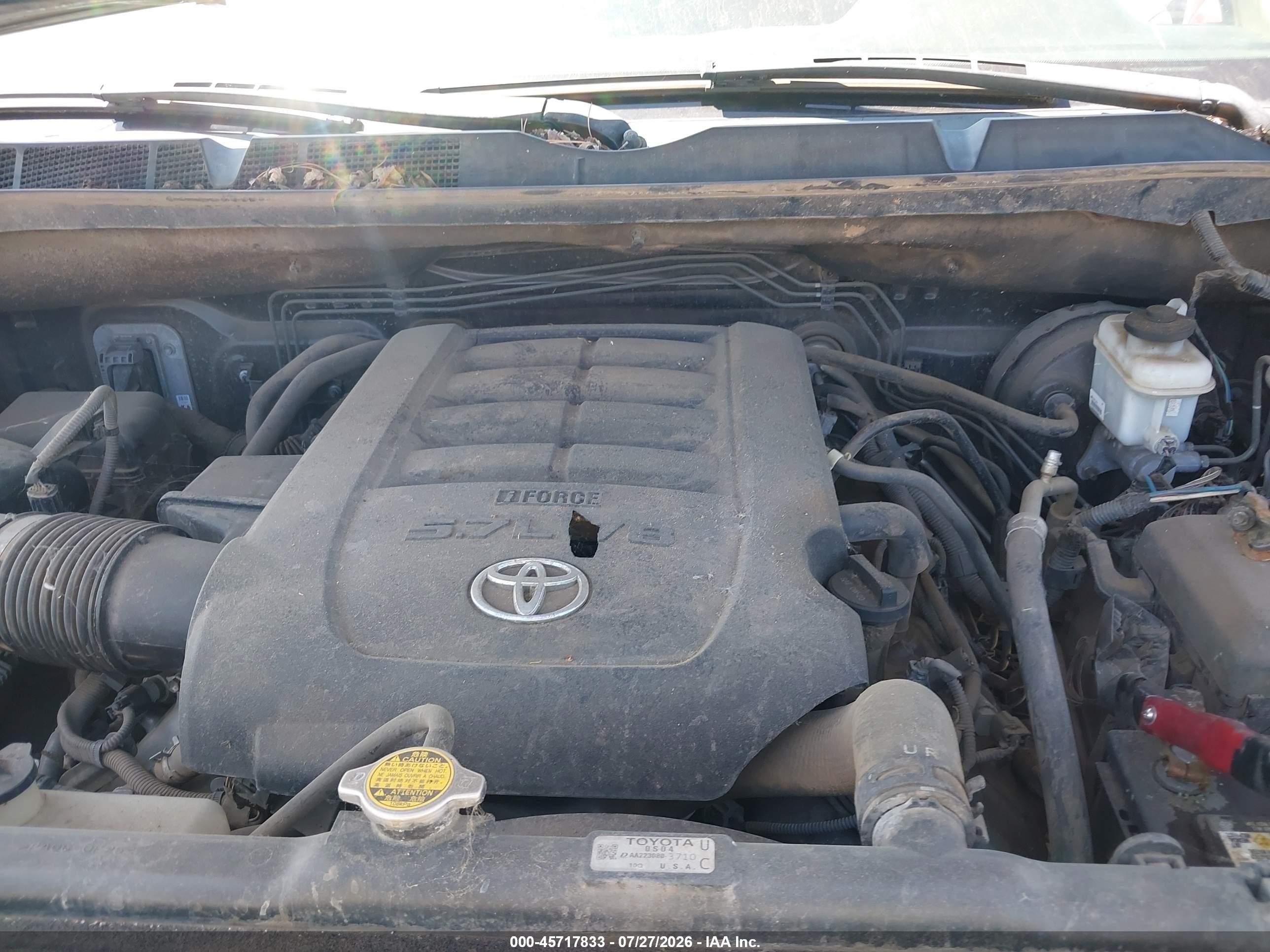 2014 Toyota Tundra Sr5 5.7l V8 Black vin: 5TFUW5F18EX340301