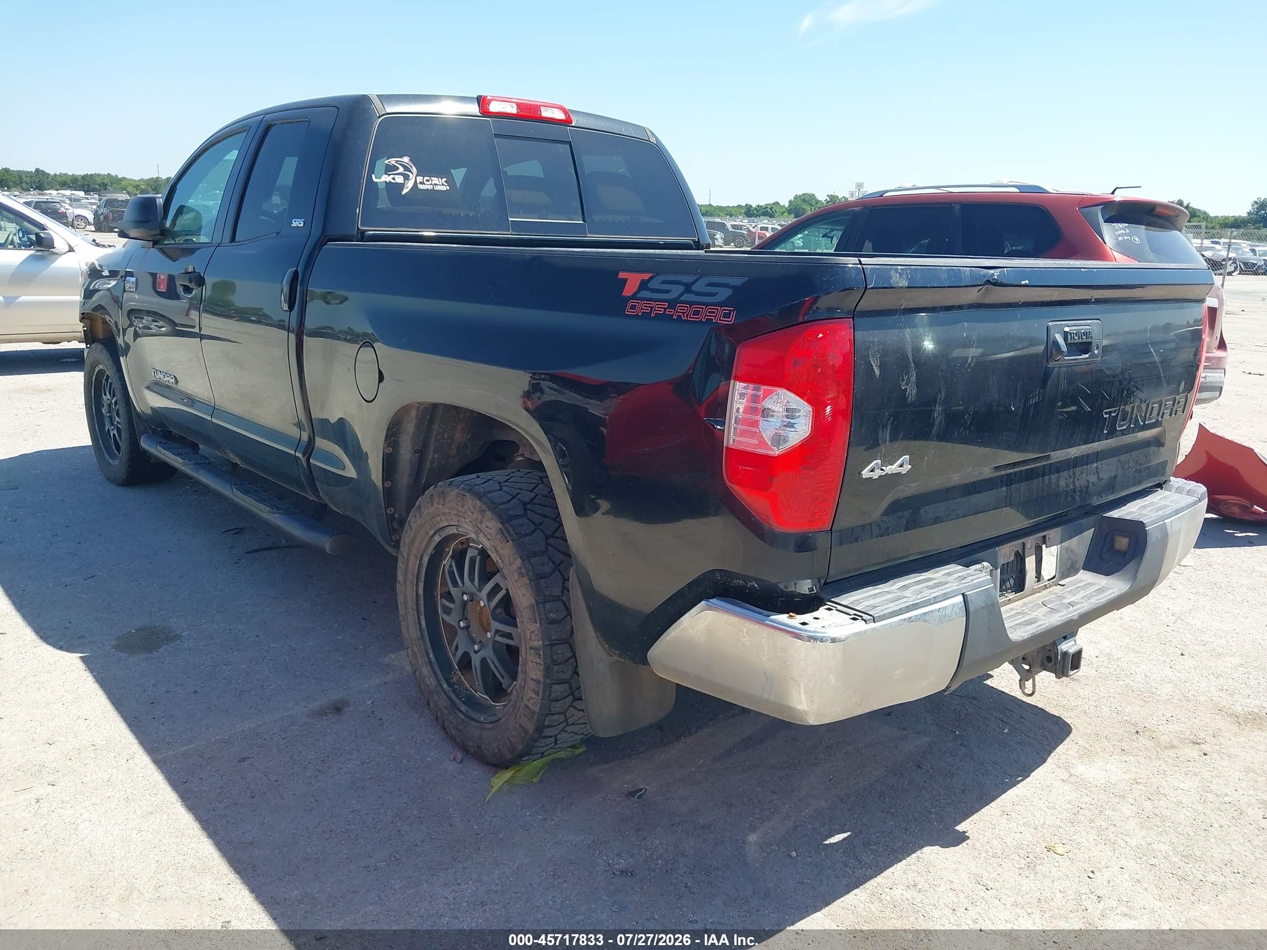 2014 Toyota Tundra Sr5 5.7l V8 Black vin: 5TFUW5F18EX340301