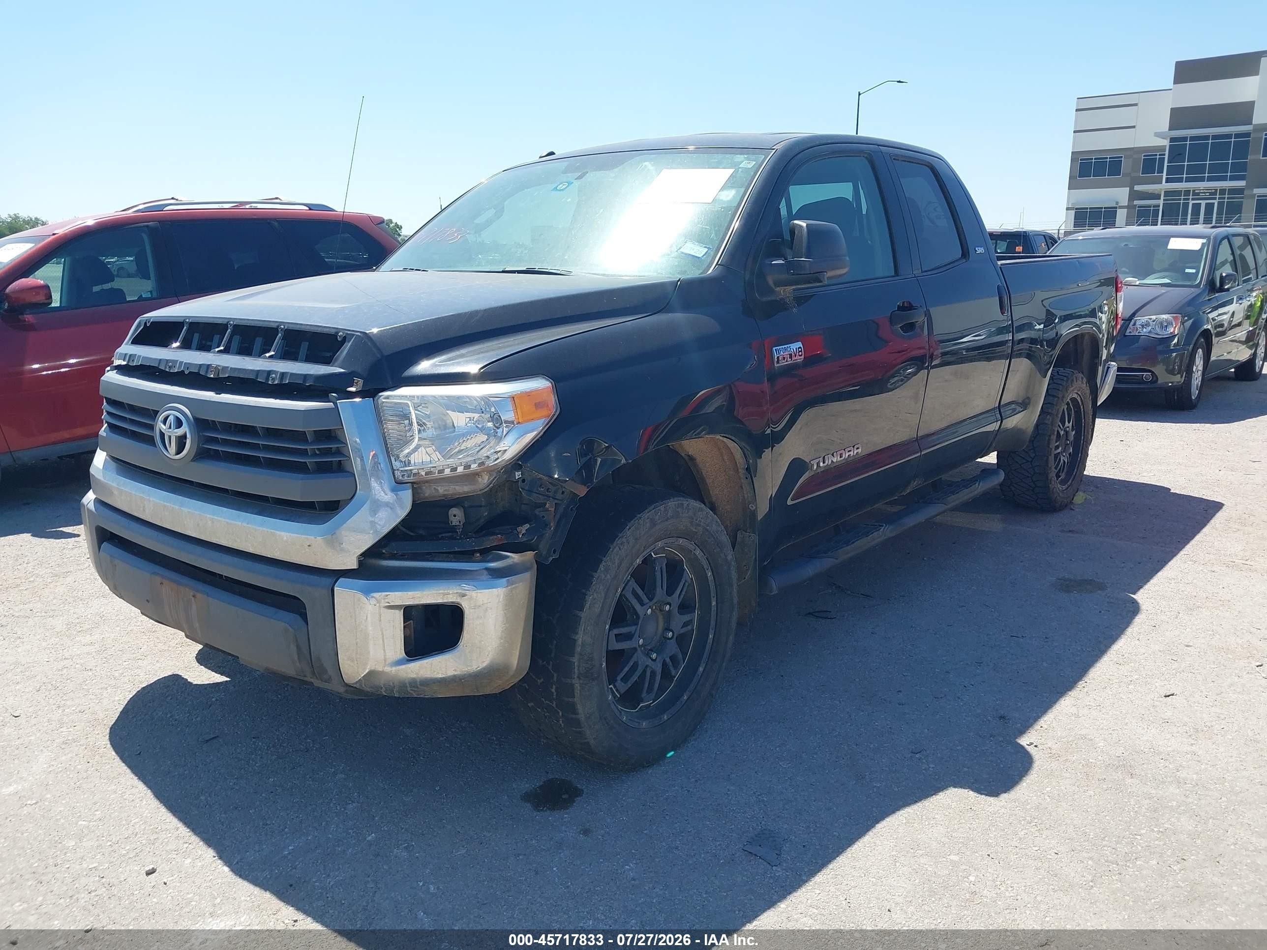 2014 Toyota Tundra Sr5 5.7l V8 Black vin: 5TFUW5F18EX340301