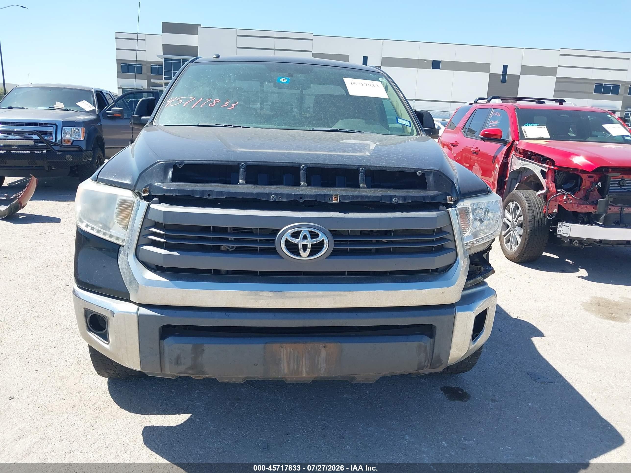 2014 Toyota Tundra Sr5 5.7l V8 Black vin: 5TFUW5F18EX340301
