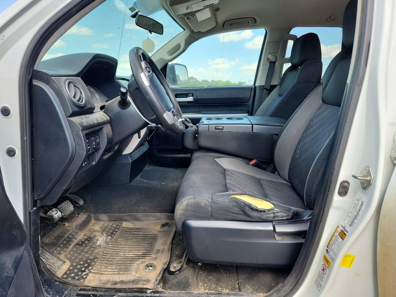2014 Toyota Tundra Sr5 White vin: 5TFUW5F18EX356093
