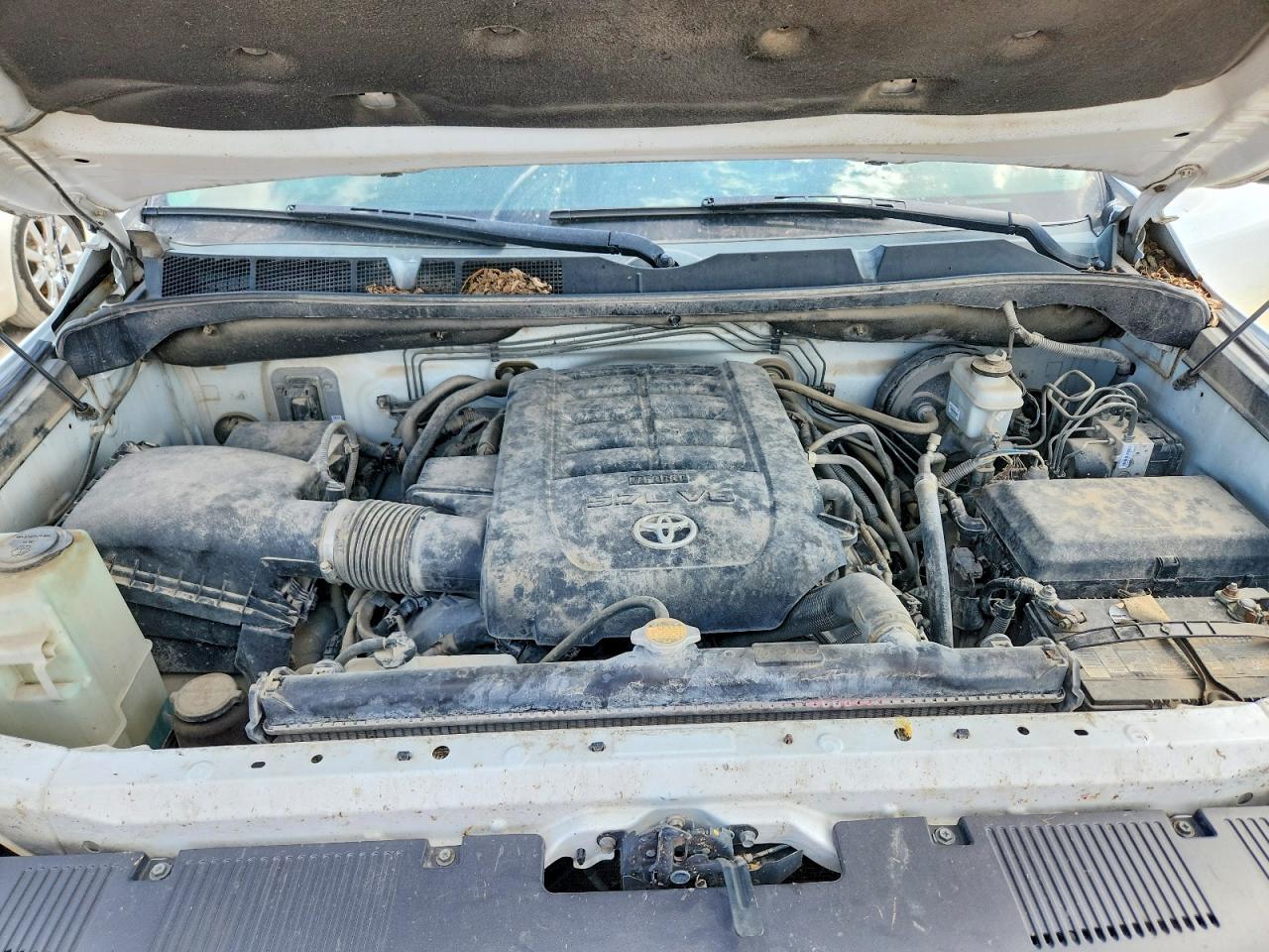 2014 Toyota Tundra Sr5 White vin: 5TFUW5F18EX356093