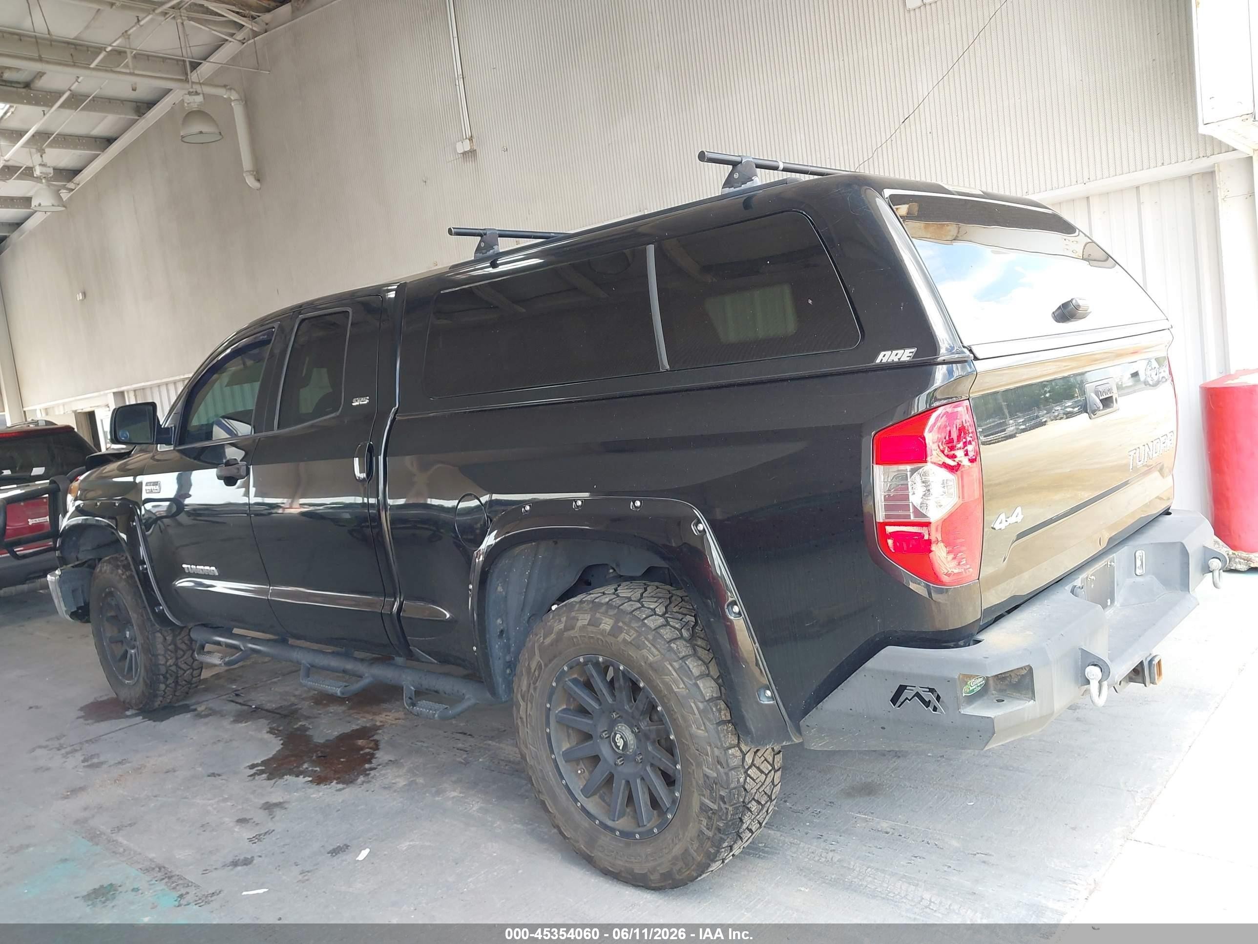 2014 Toyota Tundra Sr5 5.7l V8 Black vin: 5TFUW5F18EX409018