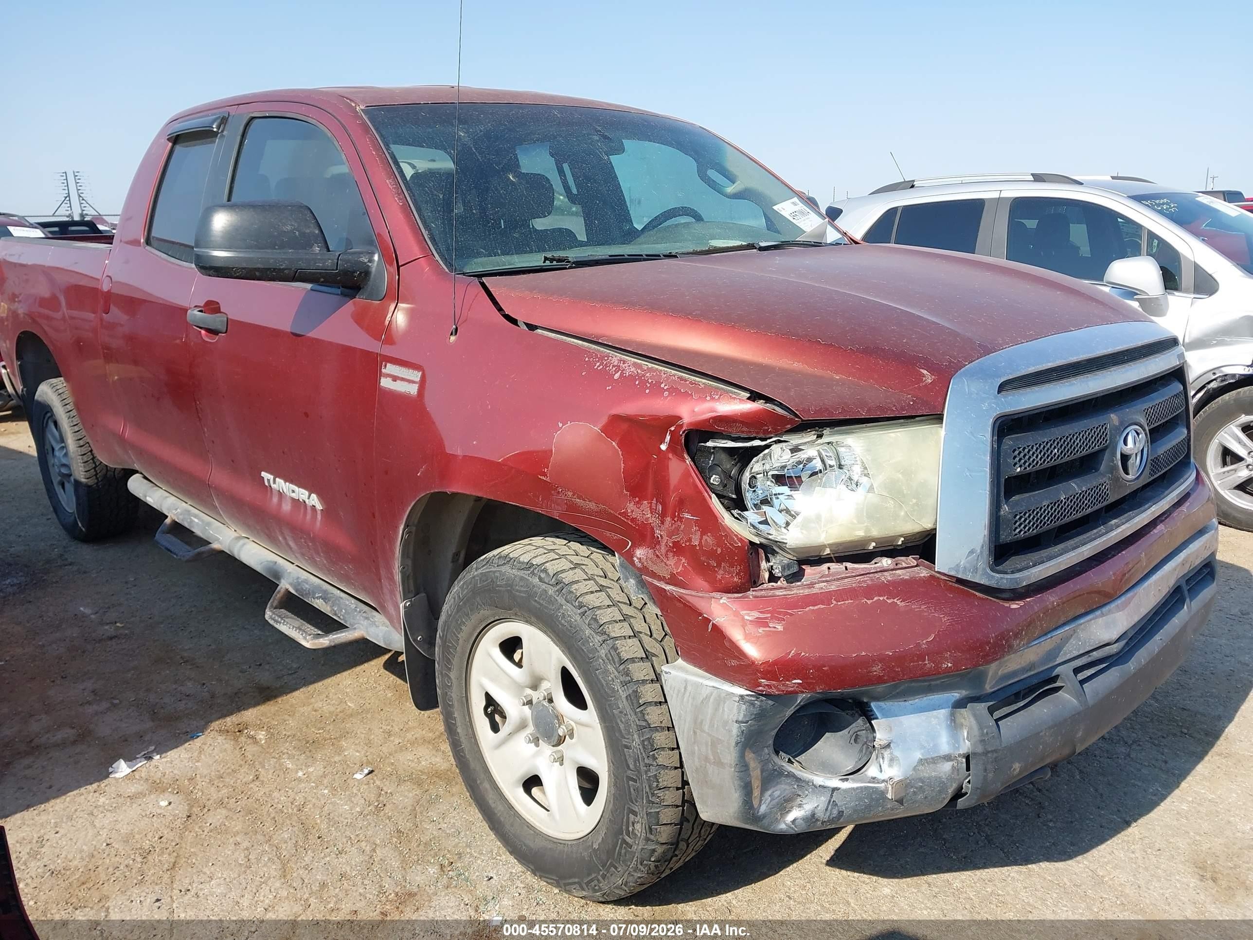 2010 Toyota Tundra Grade 5.7l V8 Red vin: 5TFUW5F19AX112625