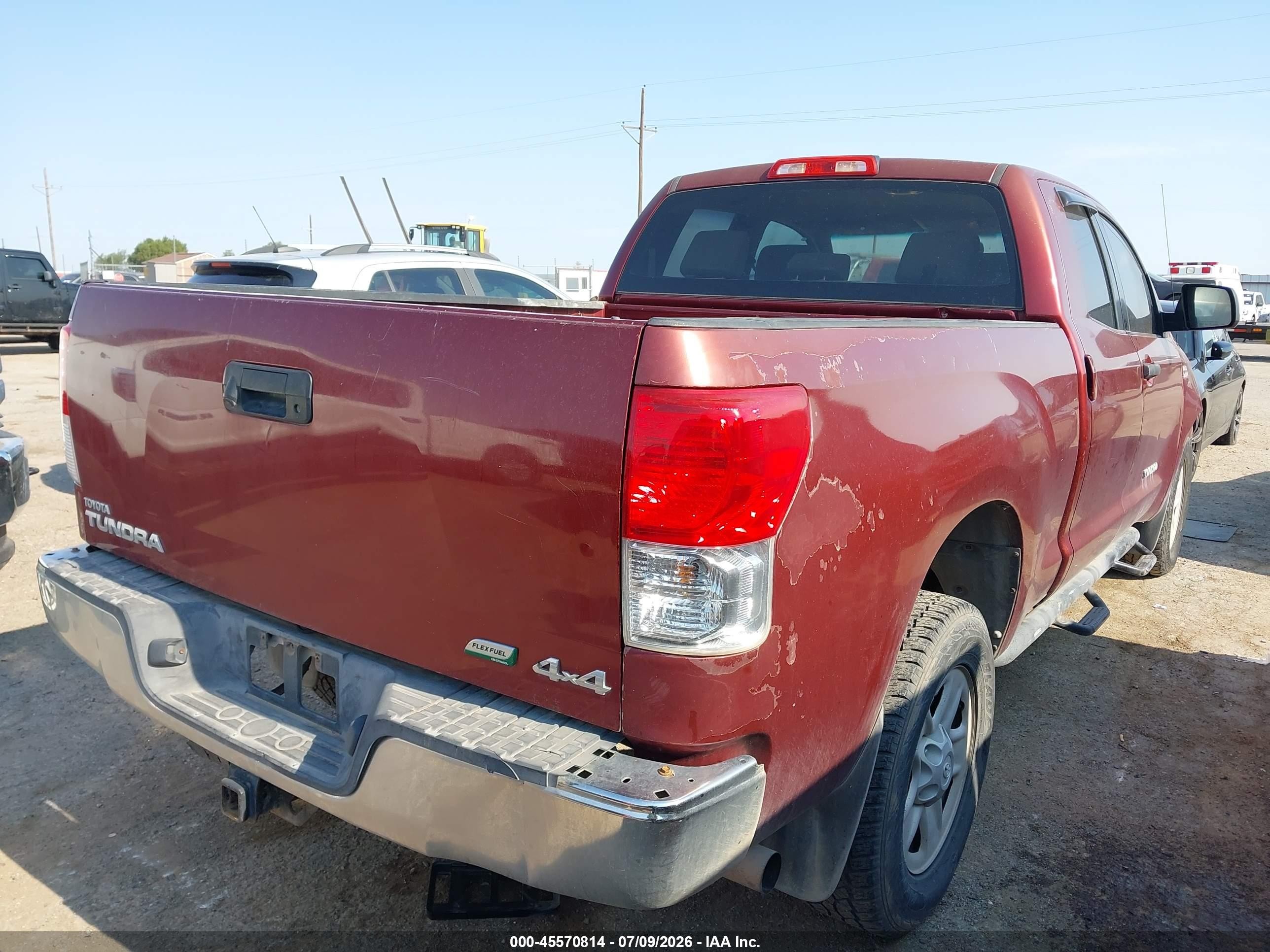 2010 Toyota Tundra Grade 5.7l V8 Red vin: 5TFUW5F19AX112625