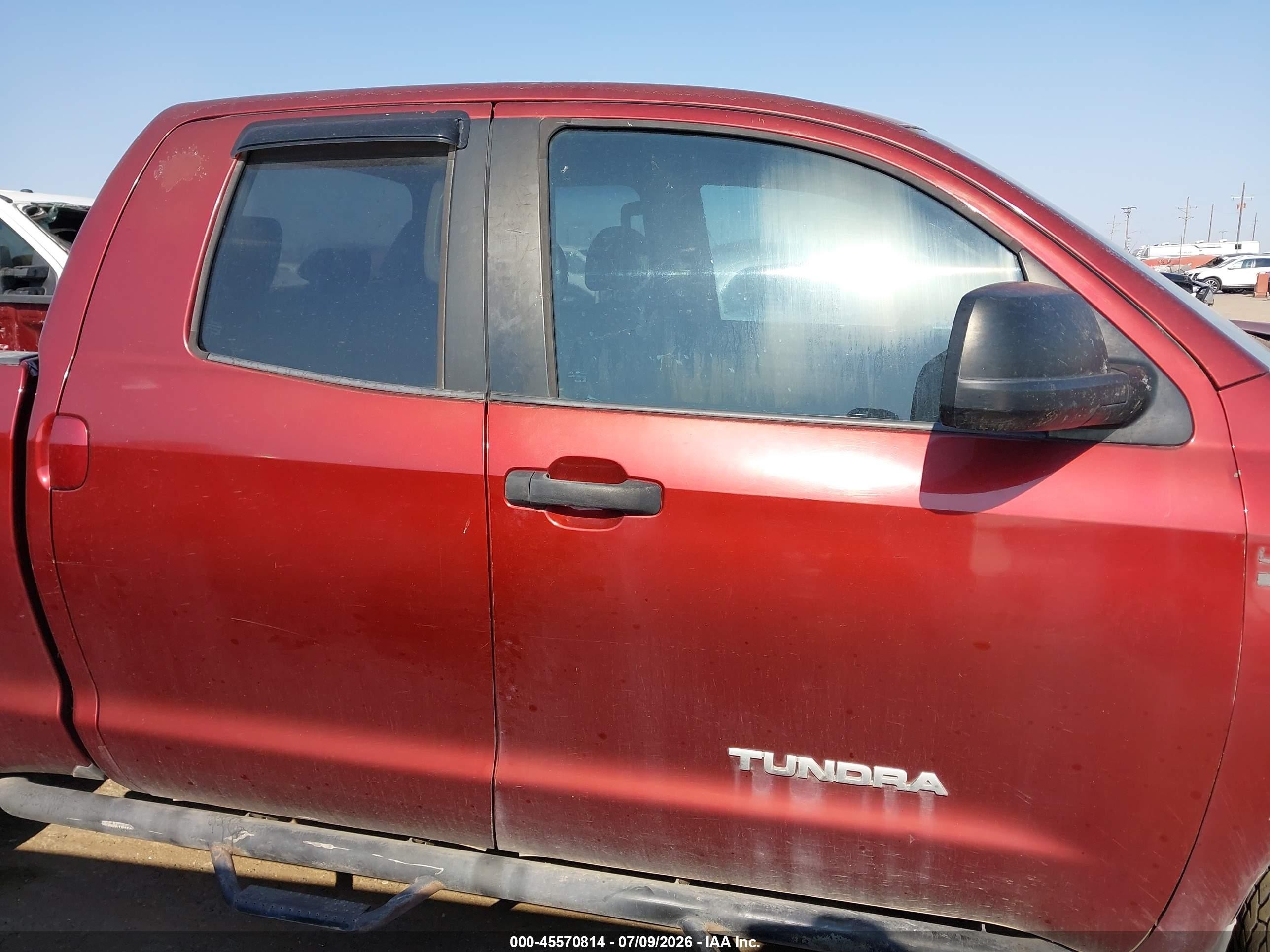 2010 Toyota Tundra Grade 5.7l V8 Red vin: 5TFUW5F19AX112625
